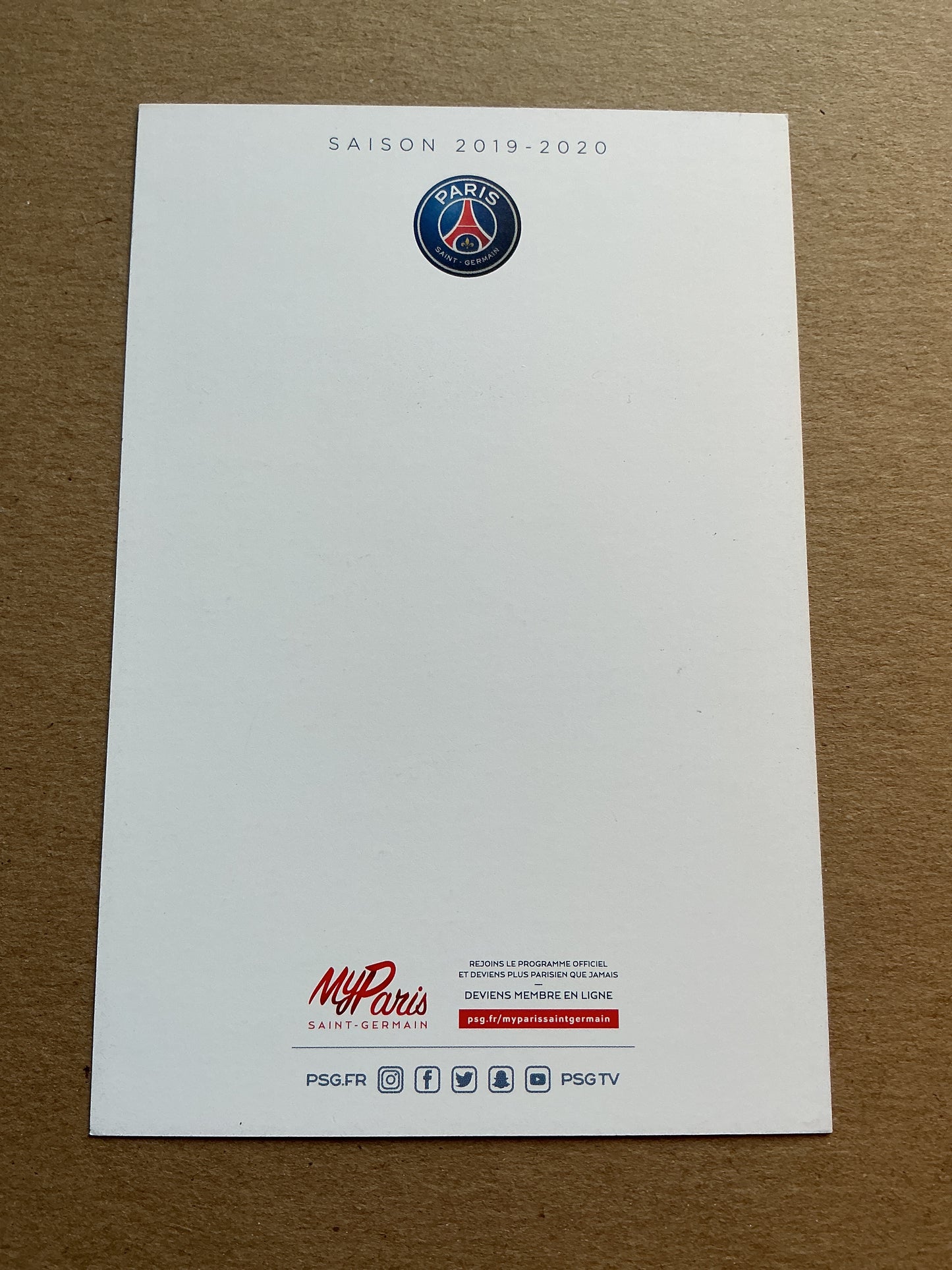 Presnel Kimpembe, France π«π· Paris Saint-Germain 2019/20 hand signed