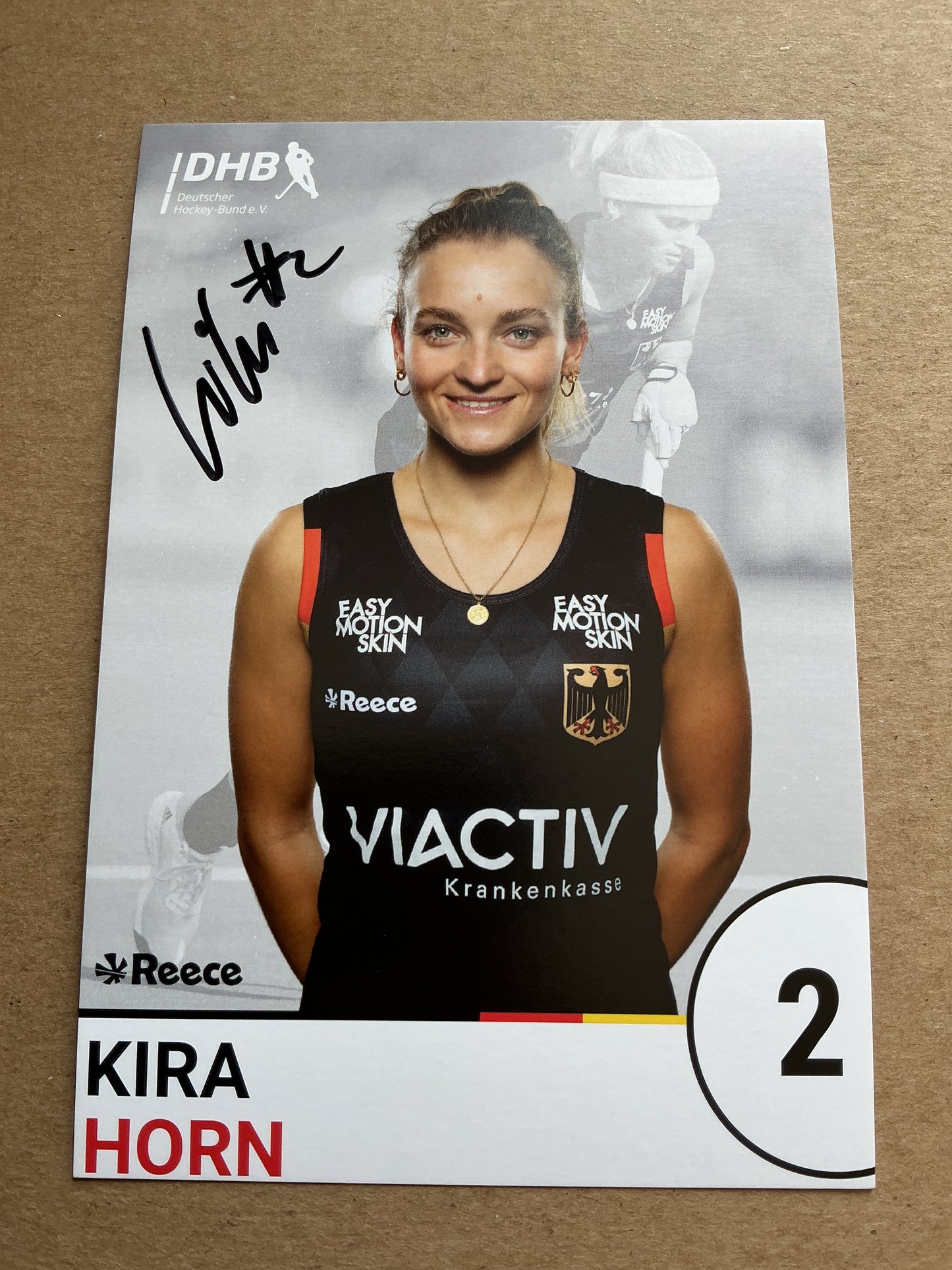 Kira Horn, Germany 🇩🇪 Field Hockey Summer Olympics 2024 hand signed