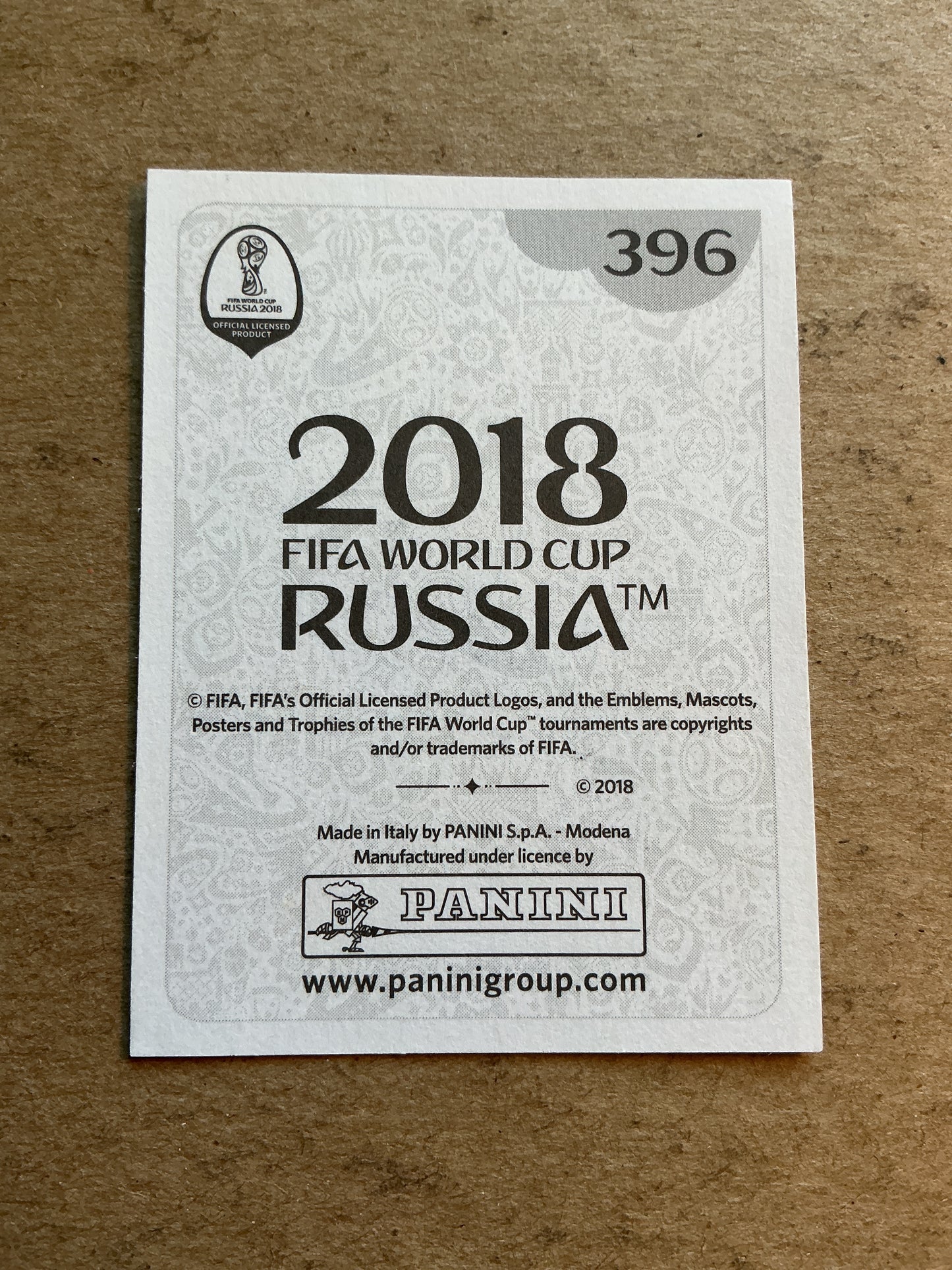 Cristian Gamboa, Costa Rica π¨π· FIFA World Cup 2018 Panini hand signed