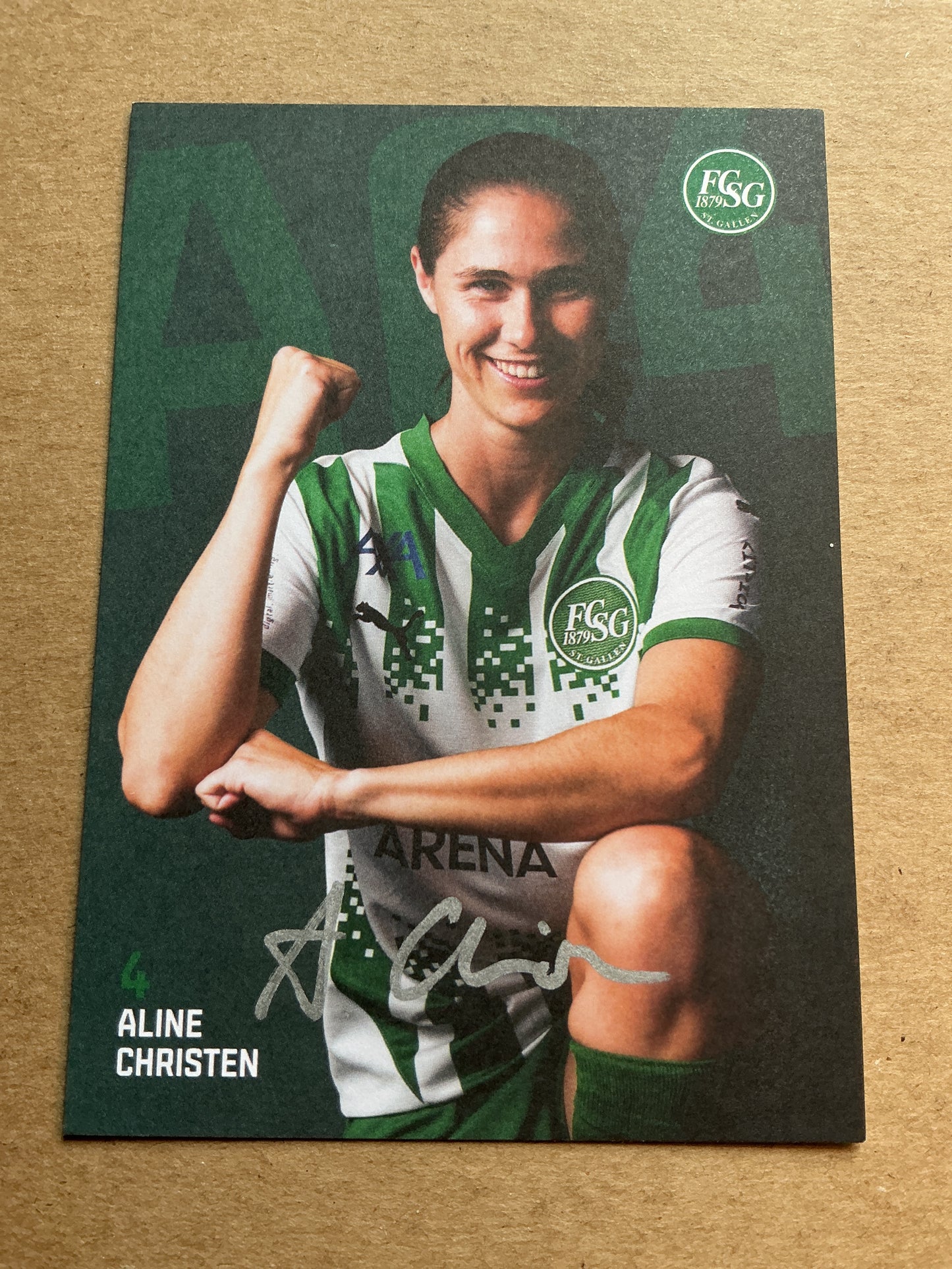 Aline Christen, Switzerland 🇨🇭 FC St. Gallen 2024/25 hand signed
