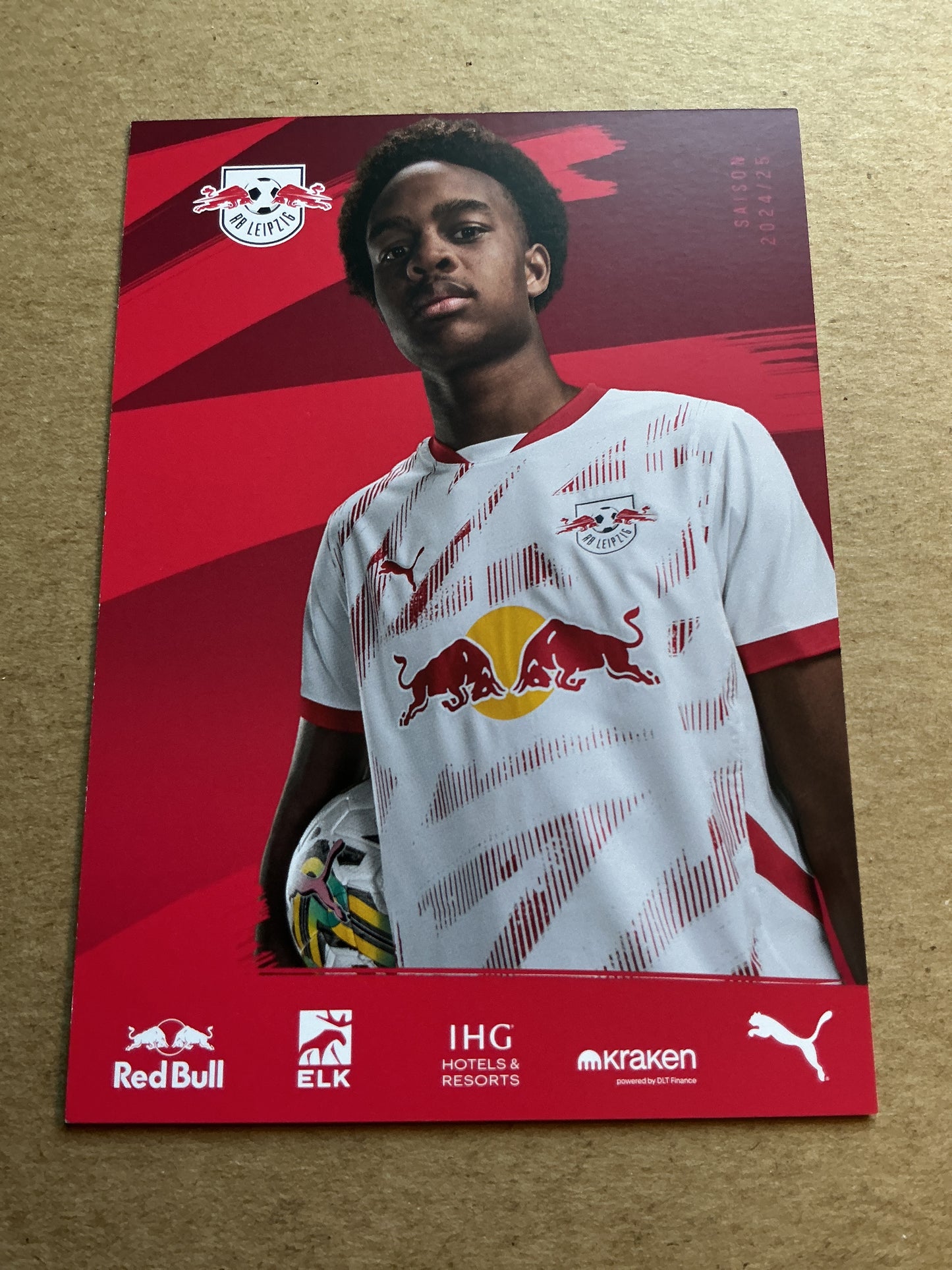 Assan Ouedraogo, Germany 🇩🇪 RB Leipzig 2024/25 hand signed