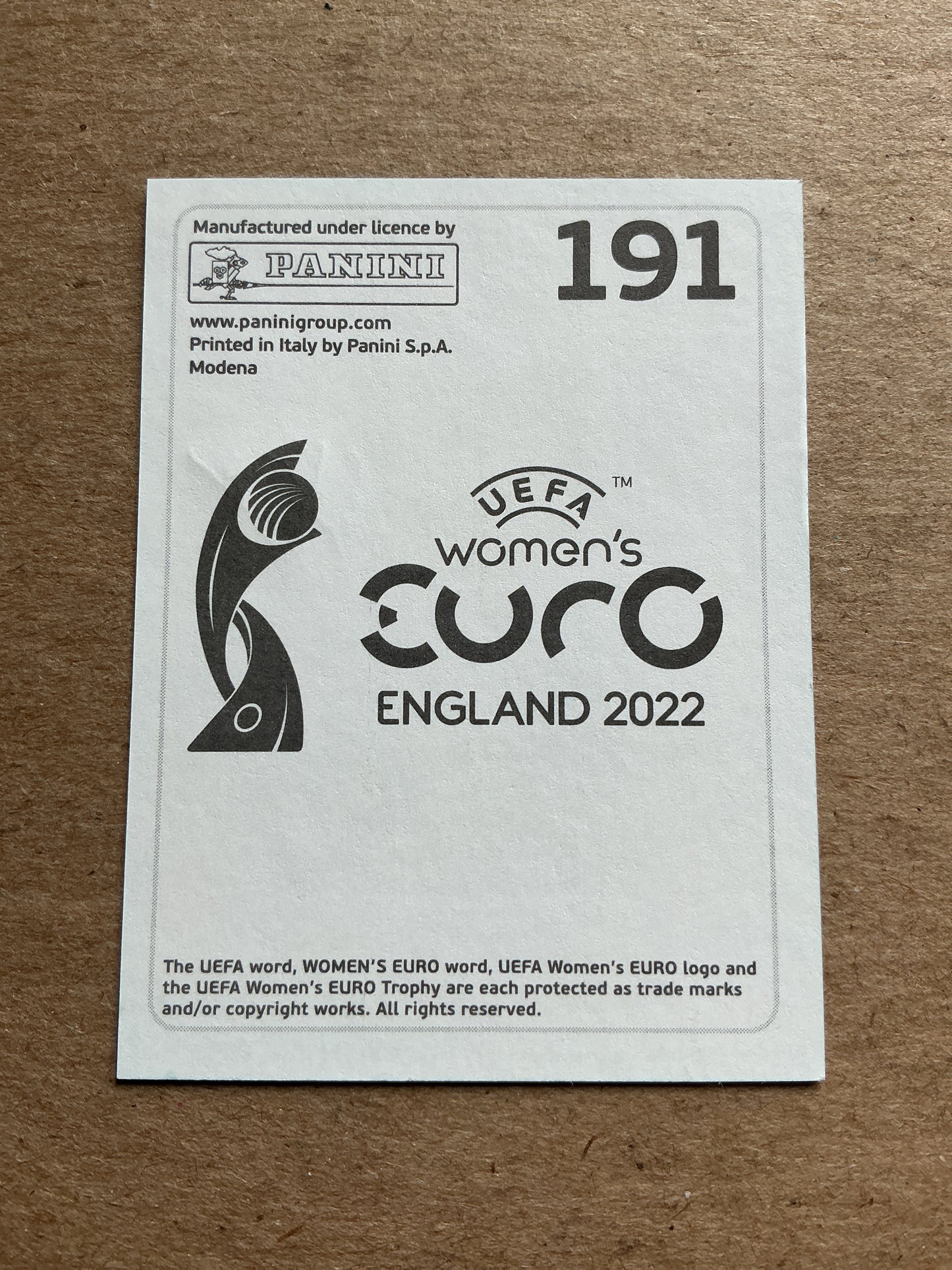 Evelina Summanen, Finland 🇫🇮 UEFA Women’s Euro Cup 2022 Panini hand signed
