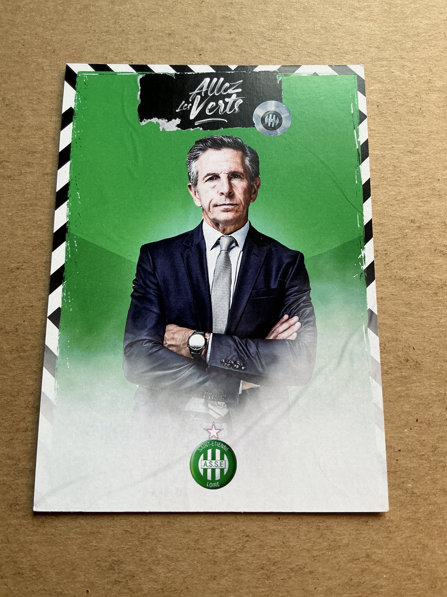 Claude Puel, France 🇫🇷 AS Saint-Étienne 2020/21 hand signed