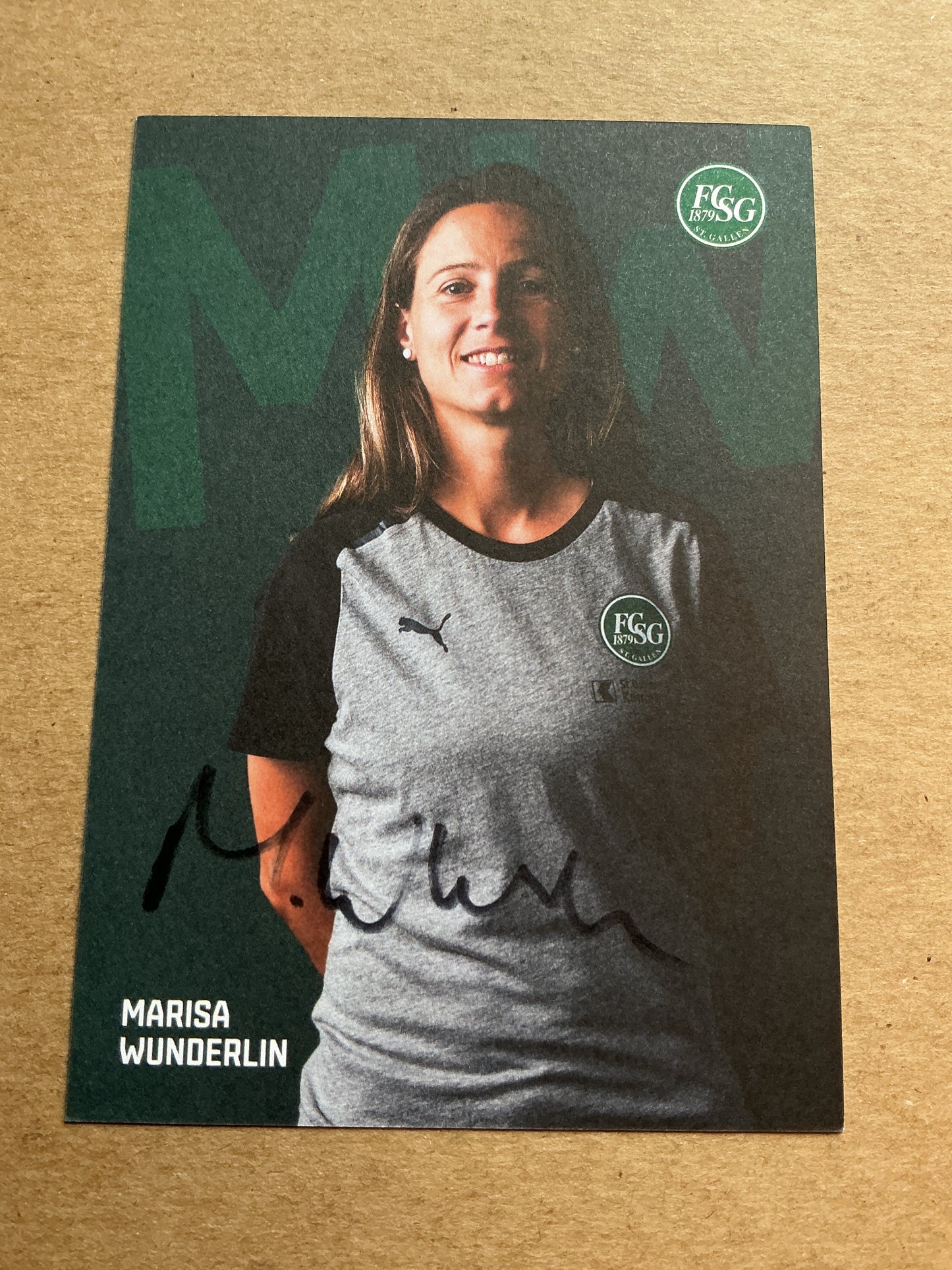 Marisa Wunderlin, Switzerland 🇨🇭 FC St. Gallen 2024/25 hand signed
