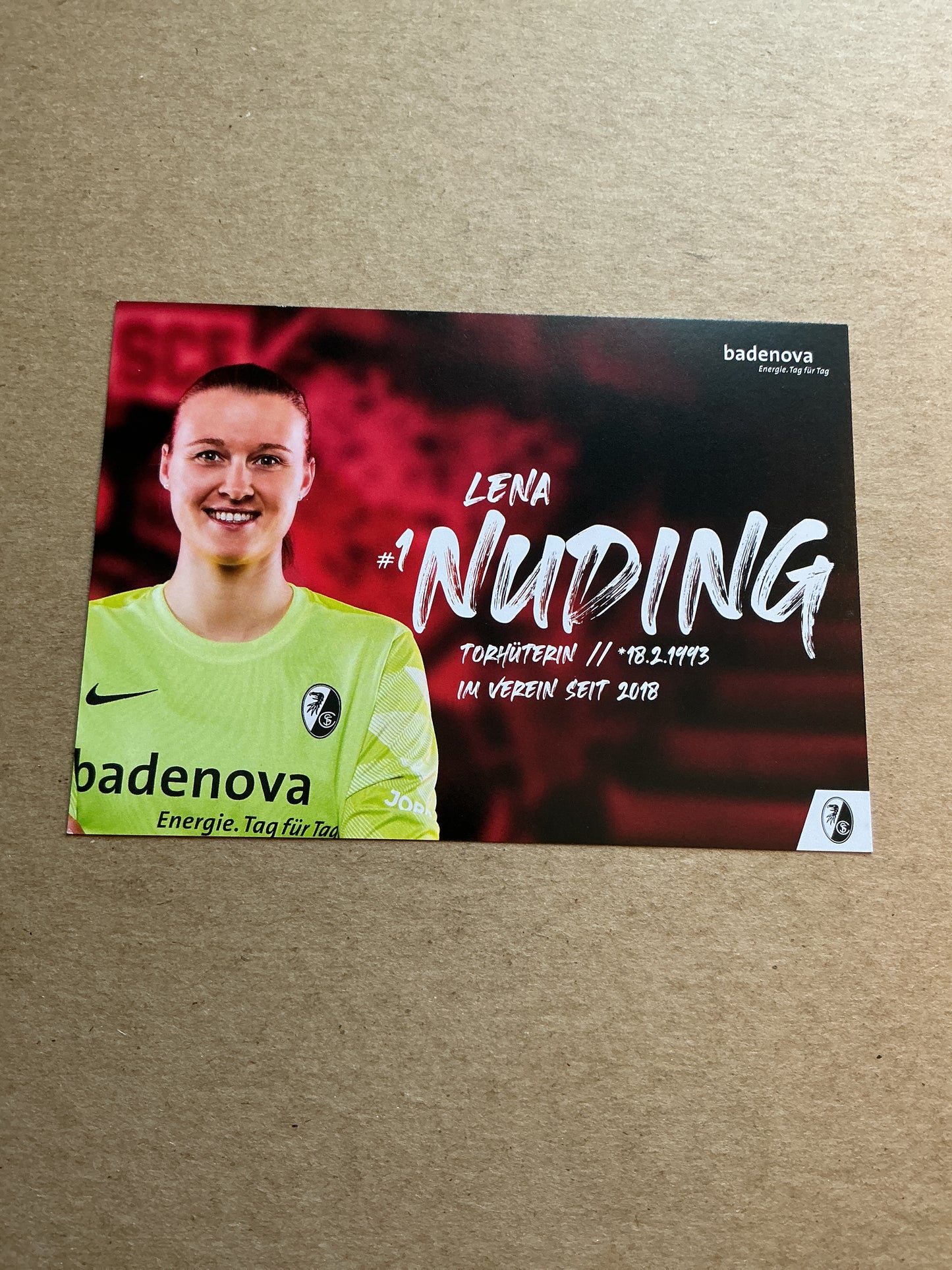 Lena Nuding, Germany 🇩🇪 SC Freiburg 2023/24 hand signed