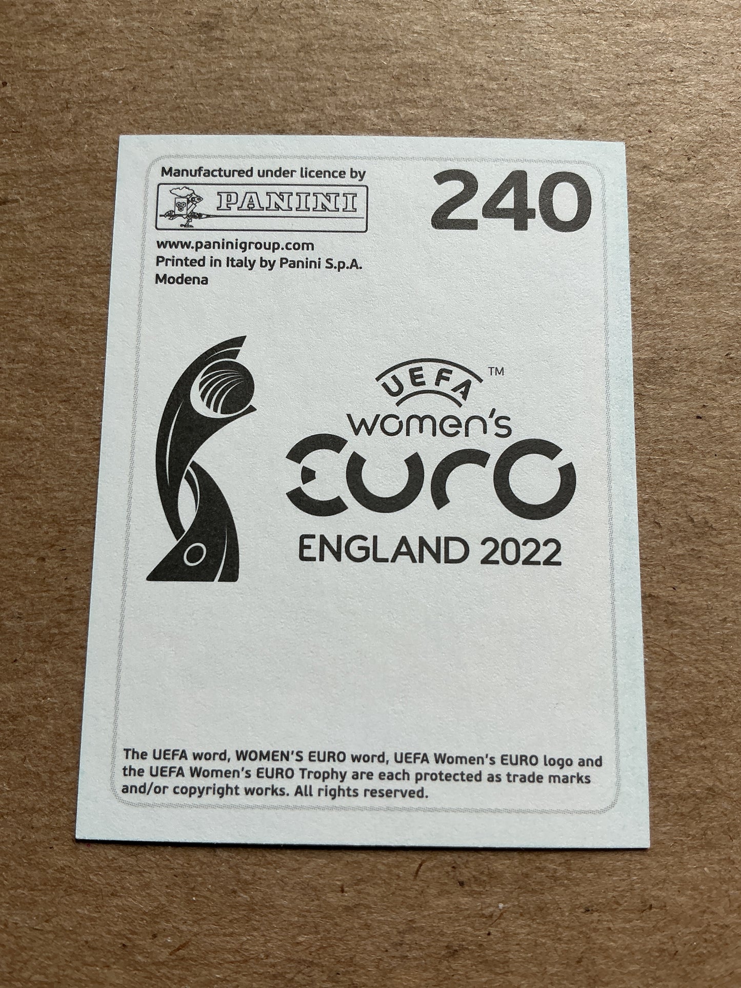 Madelen Janogy, Sweden 🇸🇪 UEFA Women’s Euro Cup 2022 Panini hand signed