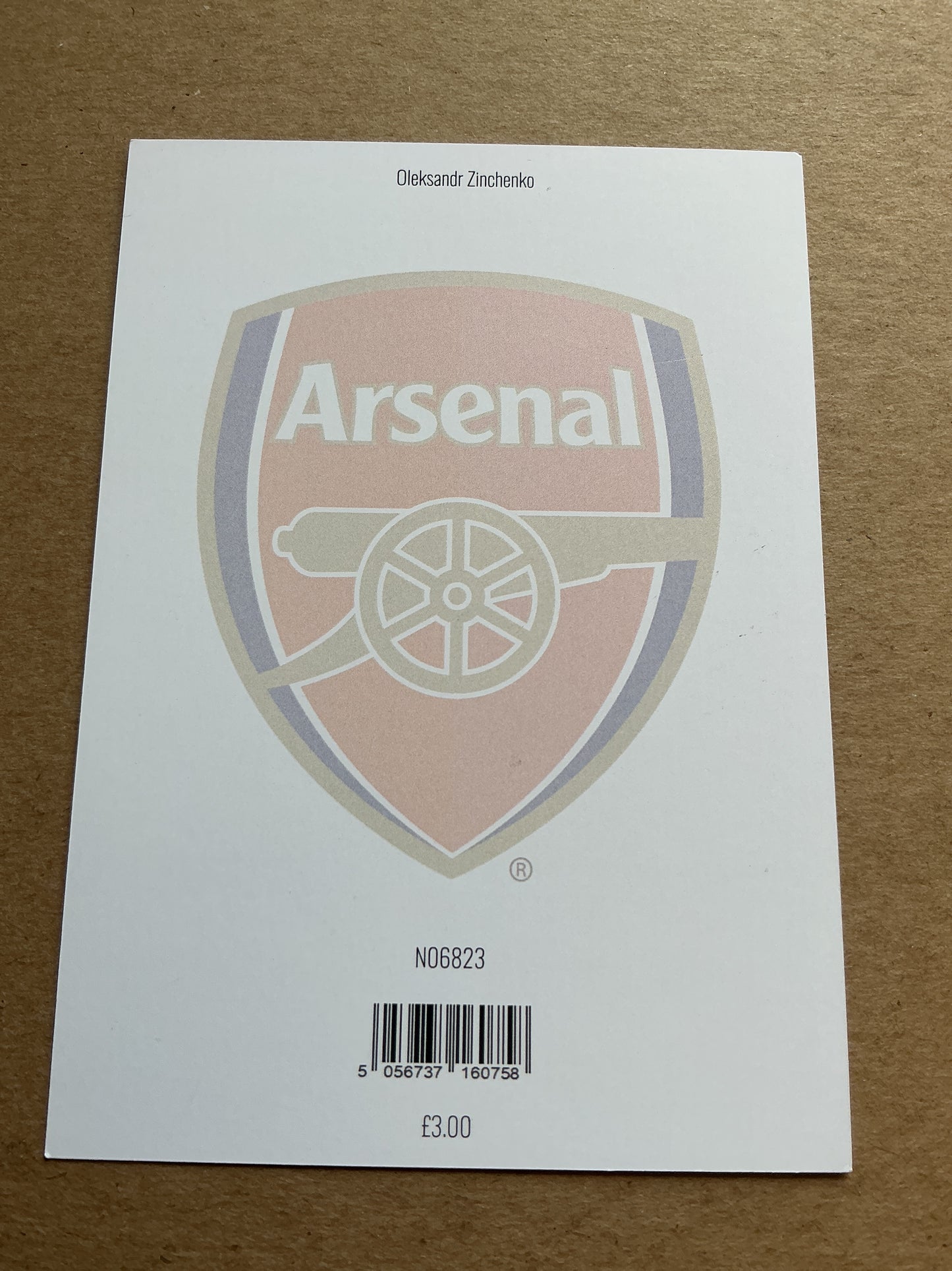 Oleksandr Zinchenko, Ukraine 🇺🇦 Arsenal FC 2024/25 hand signed