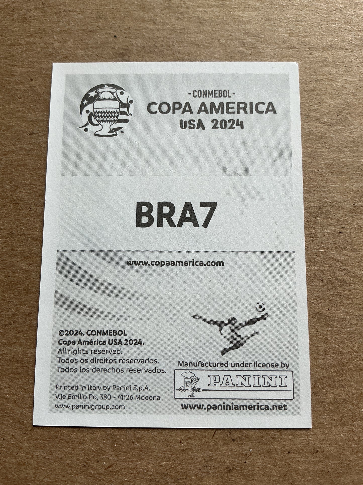 Gabriel Magalhaes, Brazil 🇧🇷 Copa America 2024 Panini hand signed