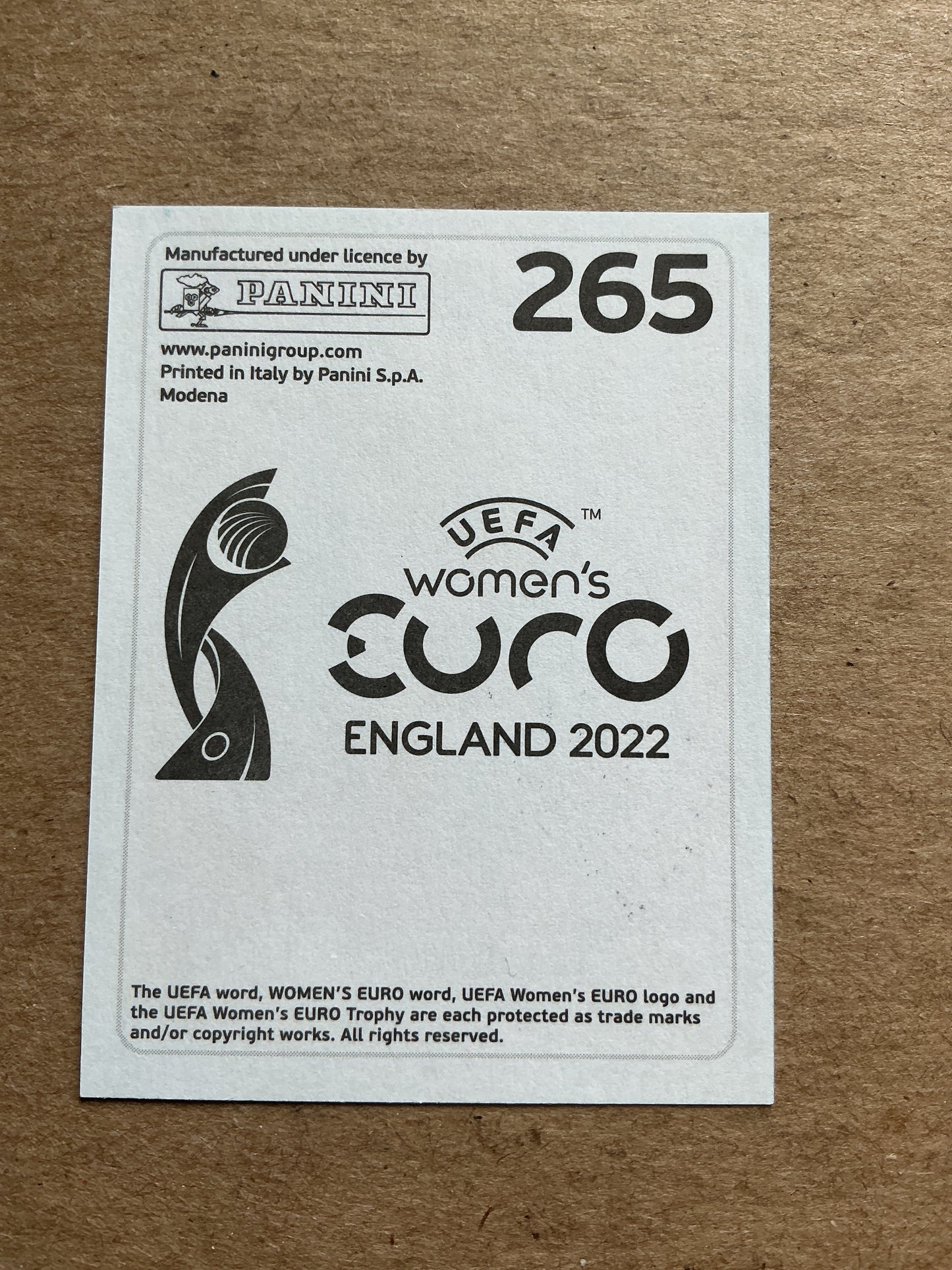 Luana Bühler, Switzerland 🇨🇭 UEFA Women’s Euro Cup 2022 Panini hand signed
