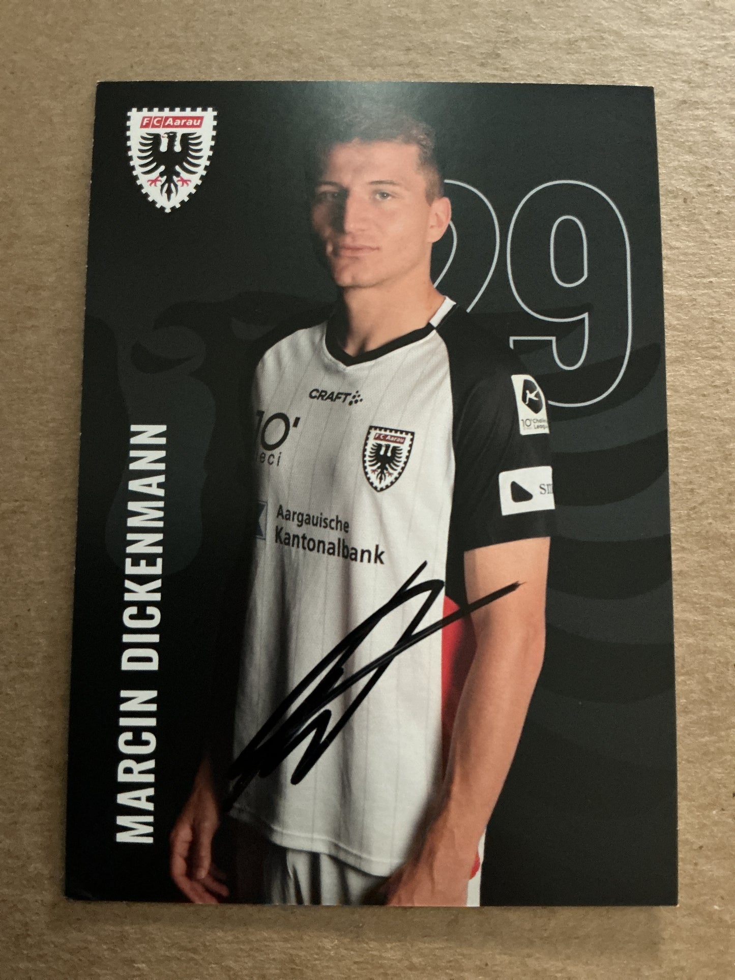 Marcin Dickenmann, Switzerland 🇨🇭 FC Aarau 2024/25 hand signed