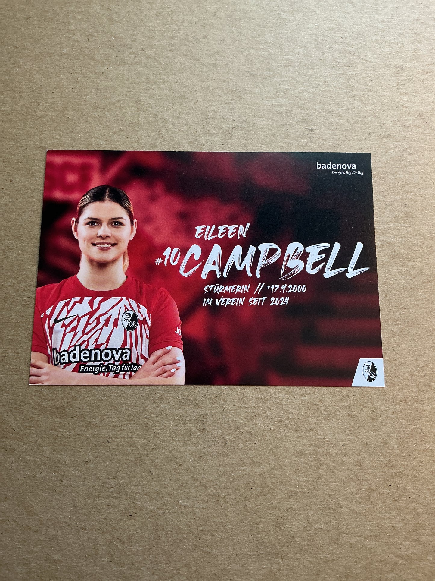 Eileen Campbell, Austria 🇦🇹 SC Freiburg 2023/24 hand signed
