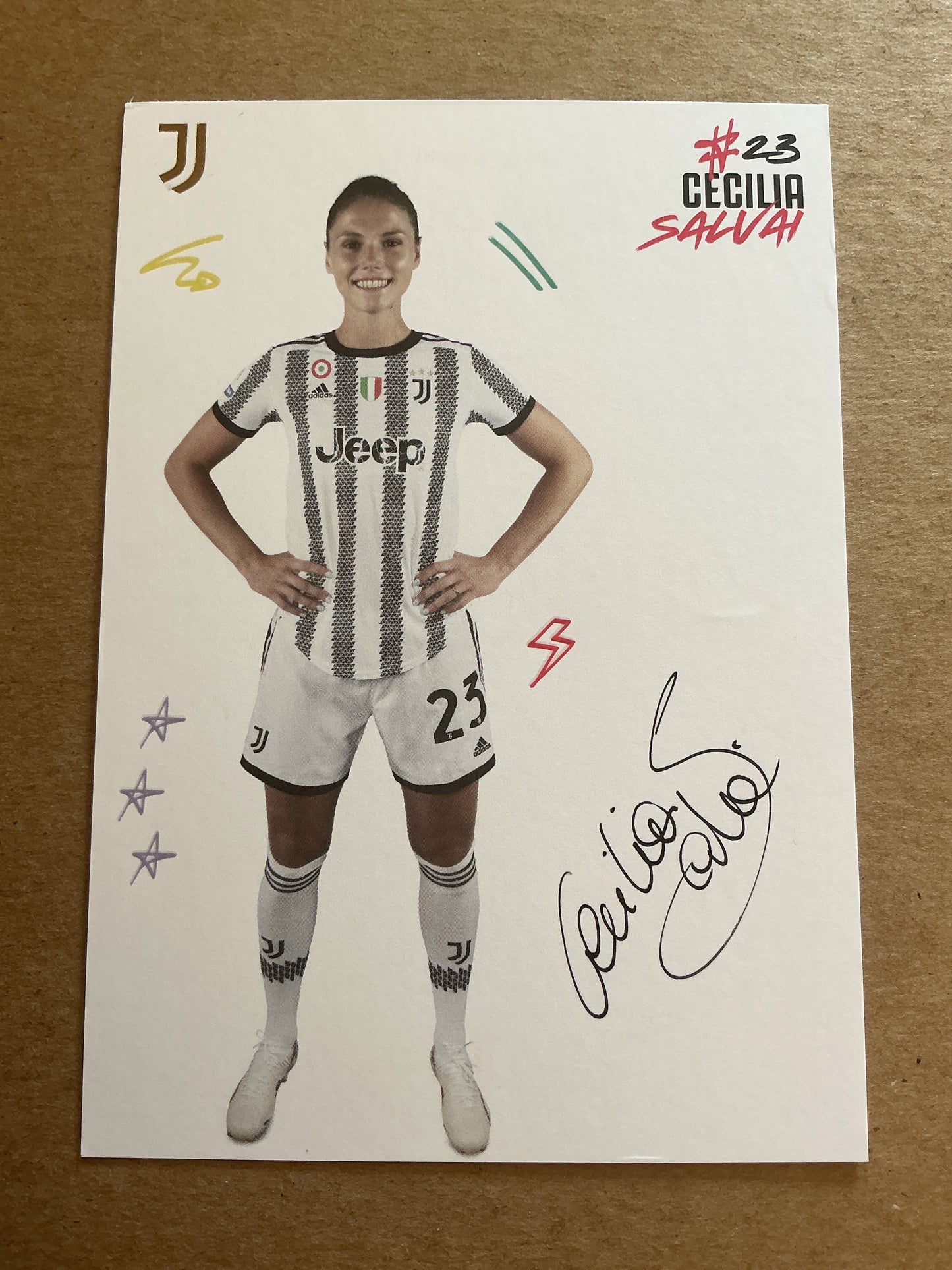Cecilia Salvai, Italy 🇮🇹 Juventus FC 2022/23 hand signed