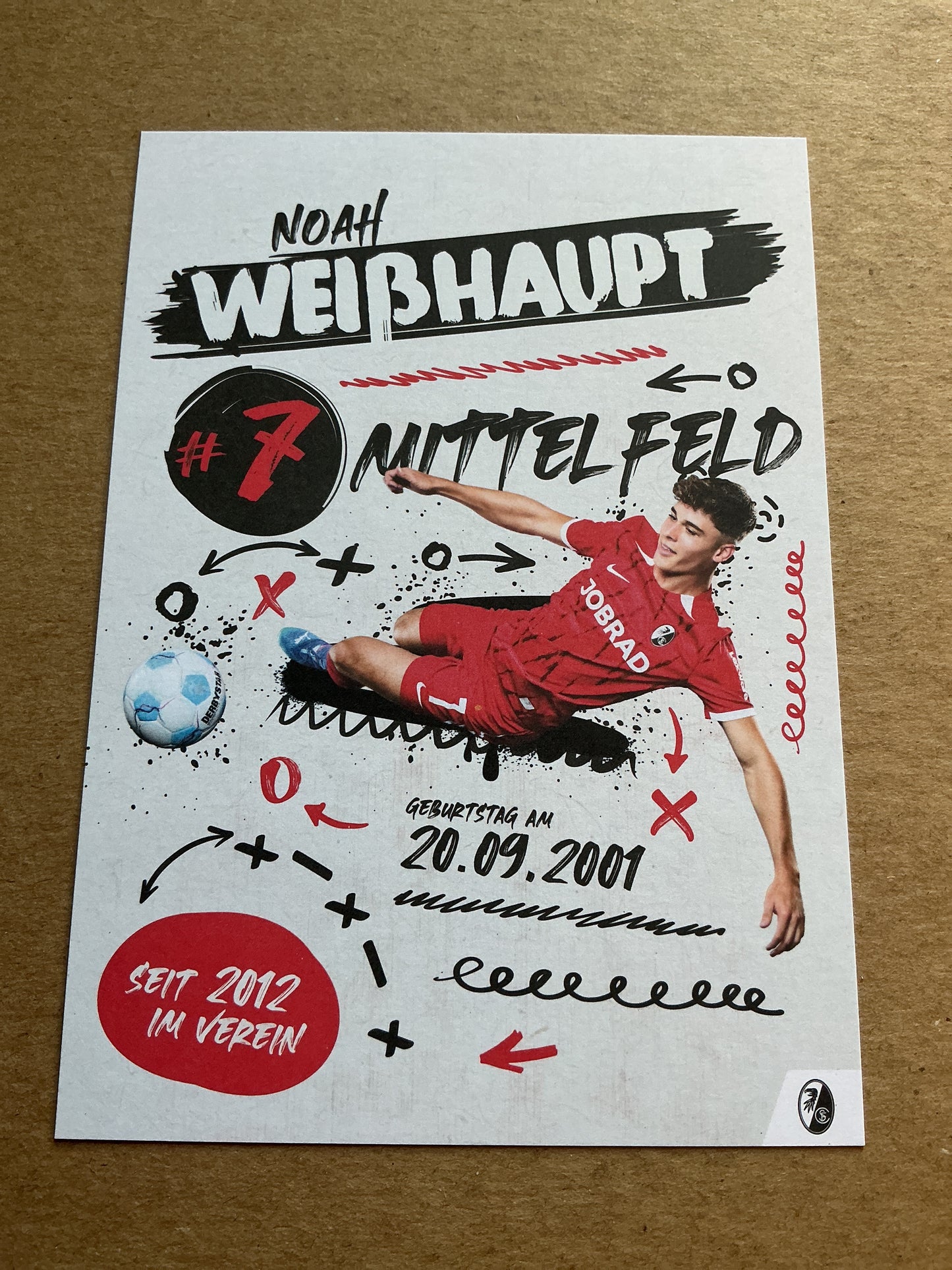 Noah Weißhaupt, Germany 🇩🇪 SC Freiburg 2024/25 hand signed