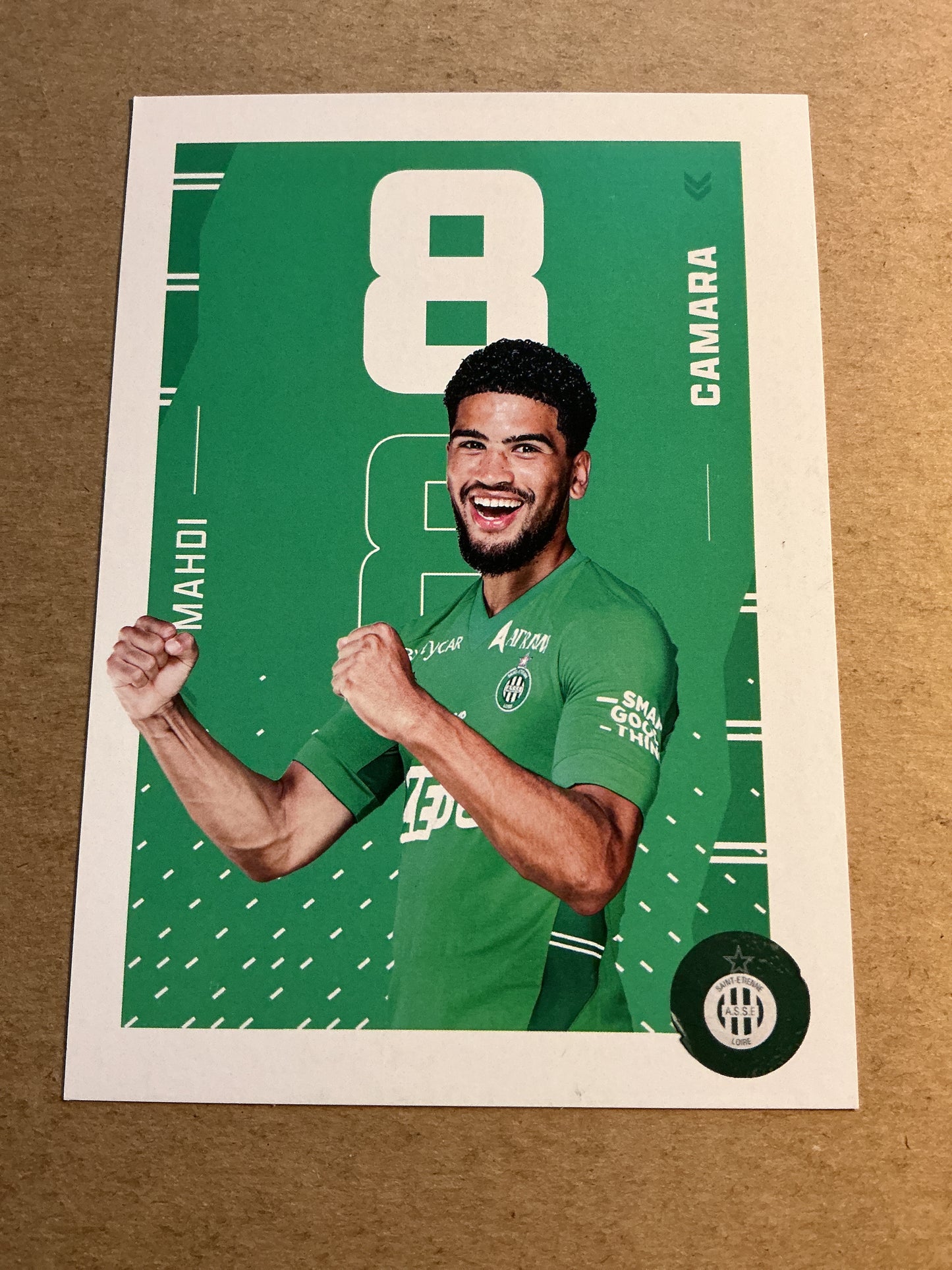 Mahdi Camara, France 🇫🇷 AS Saint-Étienne 2021/22 hand signed