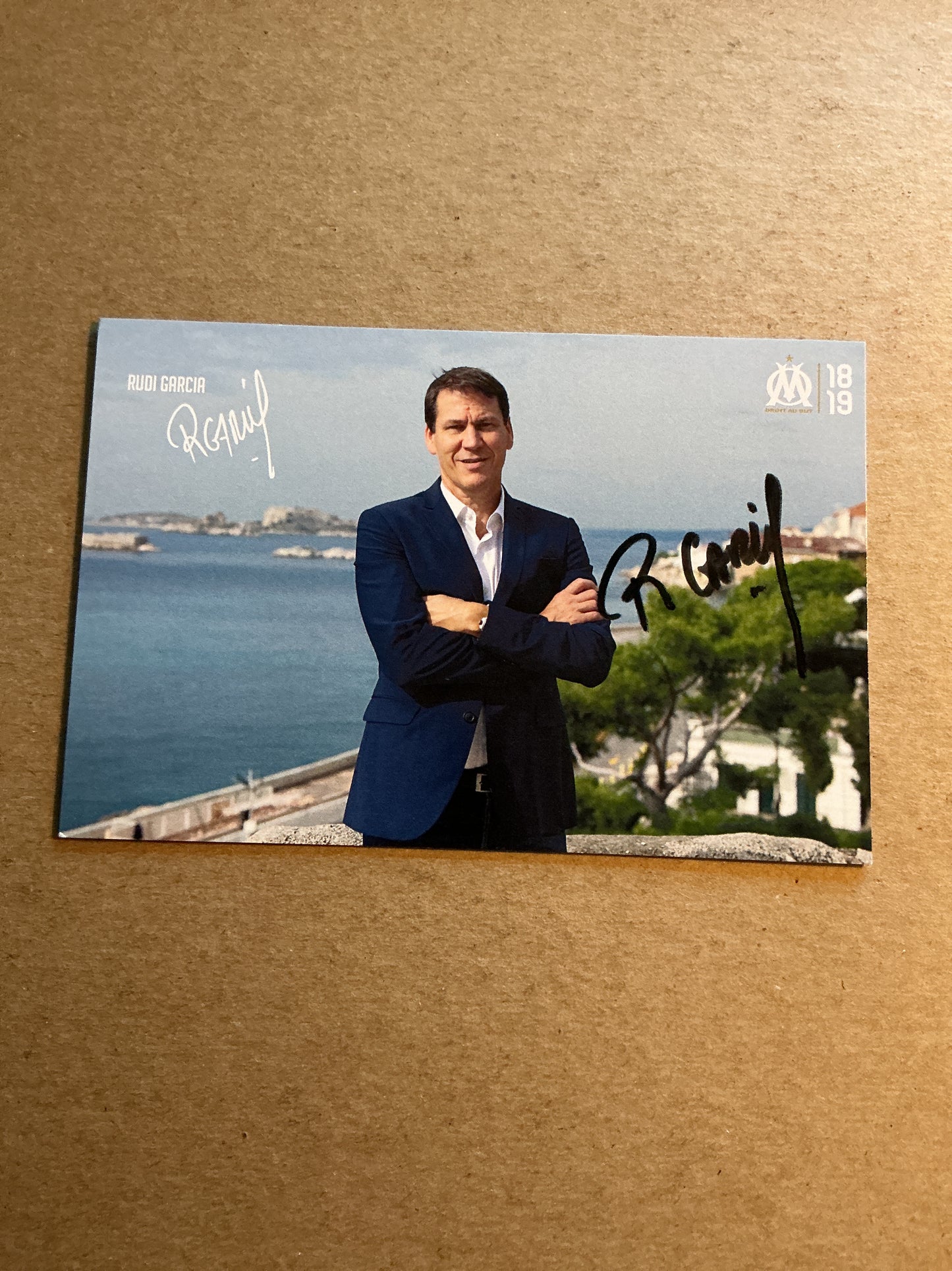 Rudi Garcia, France 🇫🇷 Olympique Marseille 2018/19 hand signed