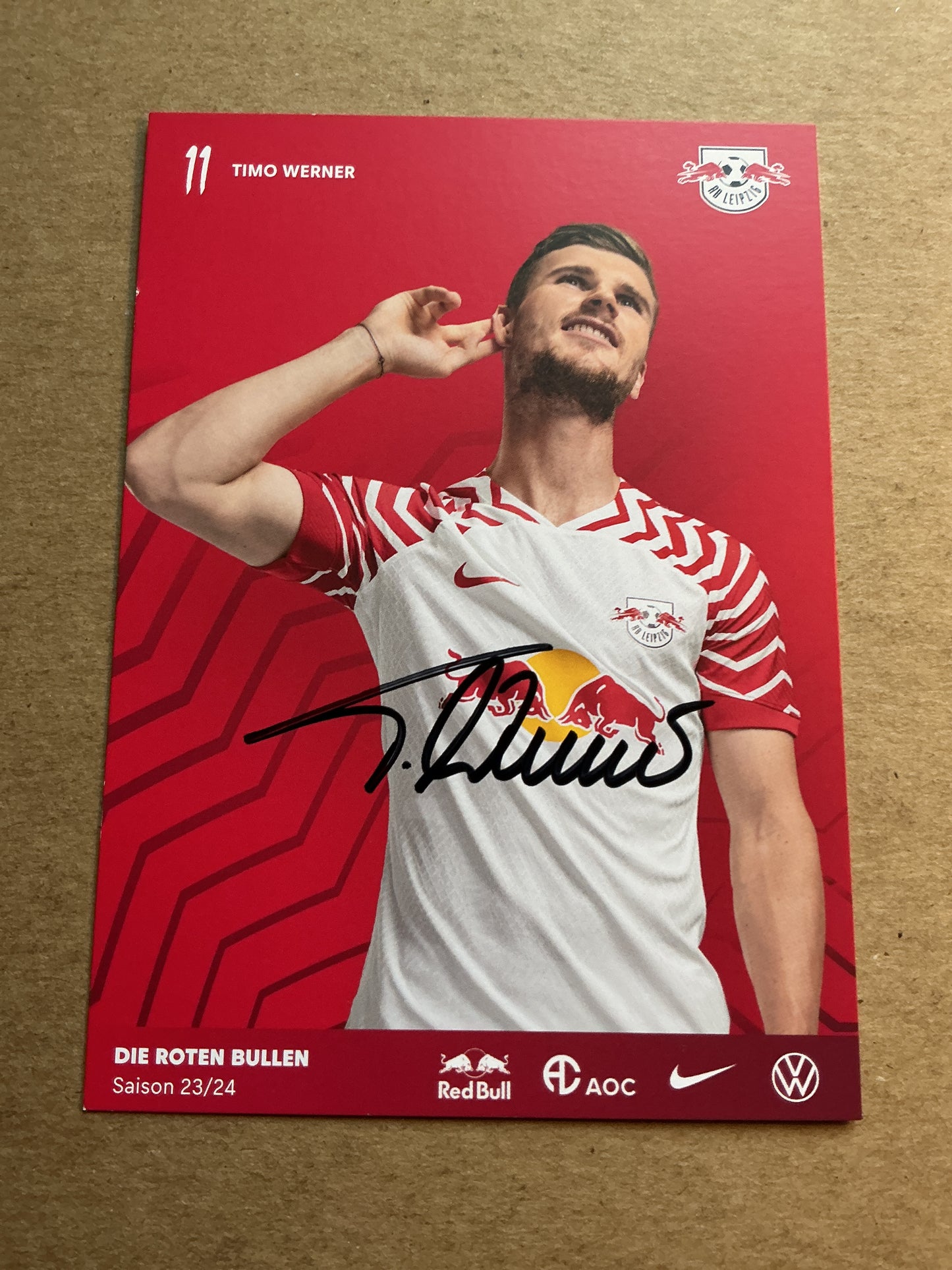 Timo Werner, Germany 🇩🇪 RB Leipzig 2023/24 hand signed