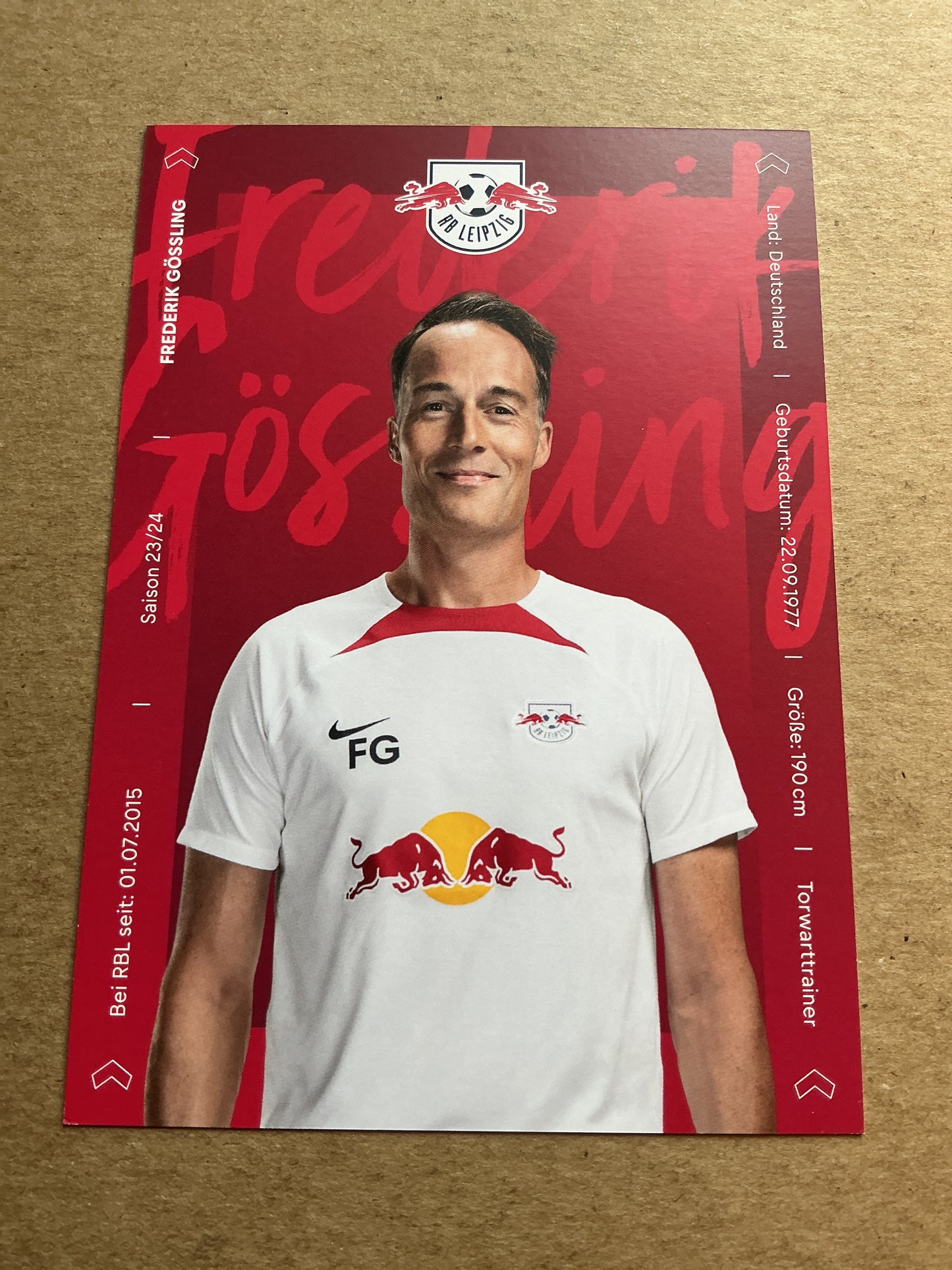 Frederik Gössling, Germany 🇩🇪 RB Leipzig 2023/24 hand signed