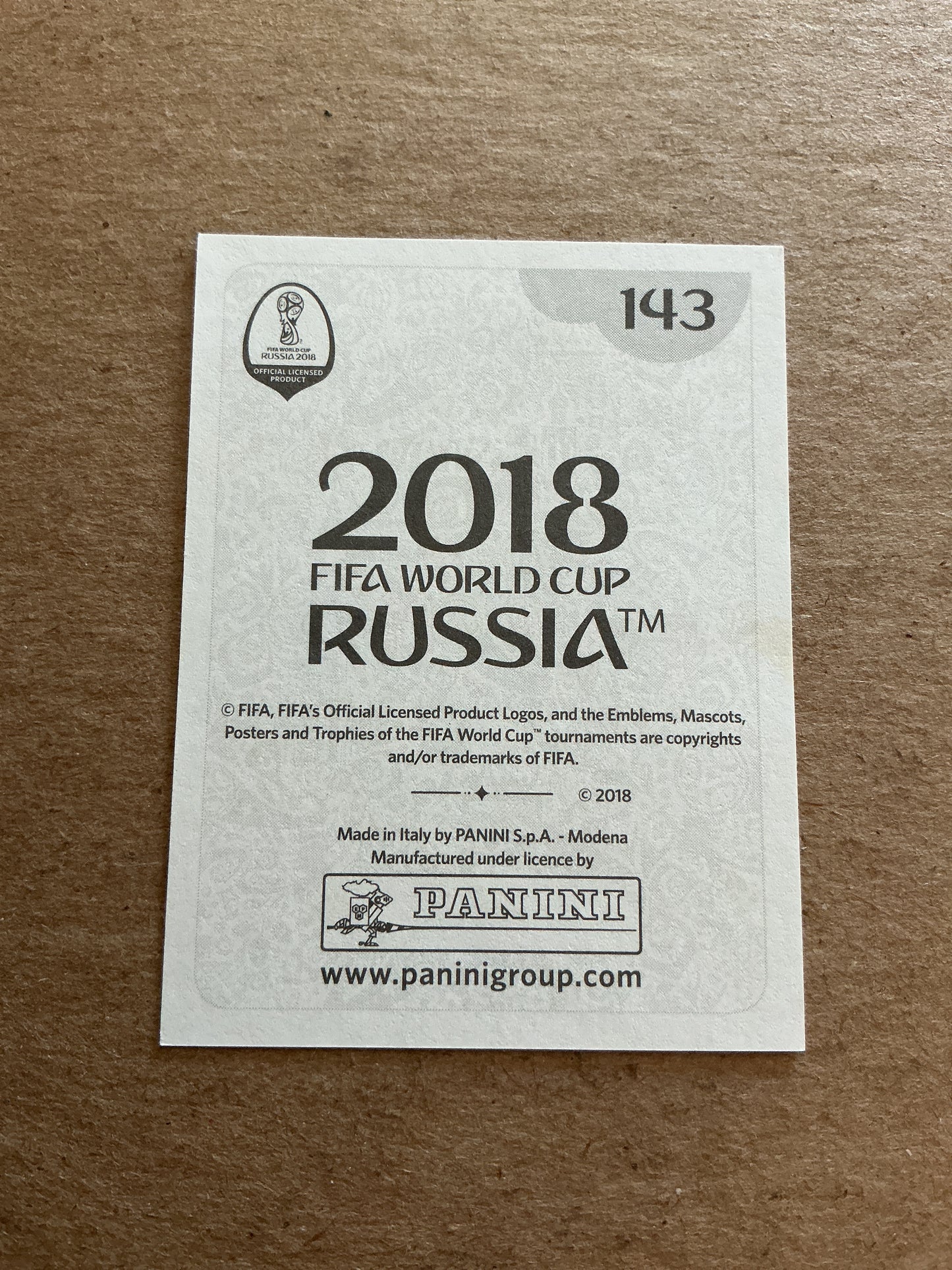 Isco, Spain 🇪🇸 FIFA World Cup 2018 Panini hand signed