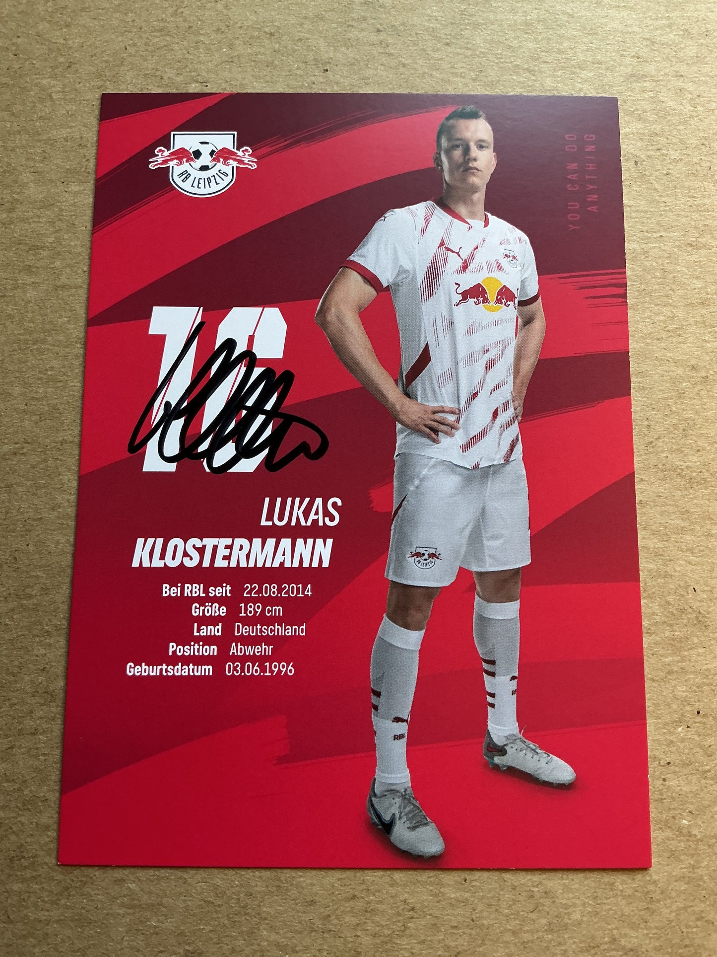 Lukas Klostermann, Germany 🇩🇪 RB Leipzig 2024/25 hand signed