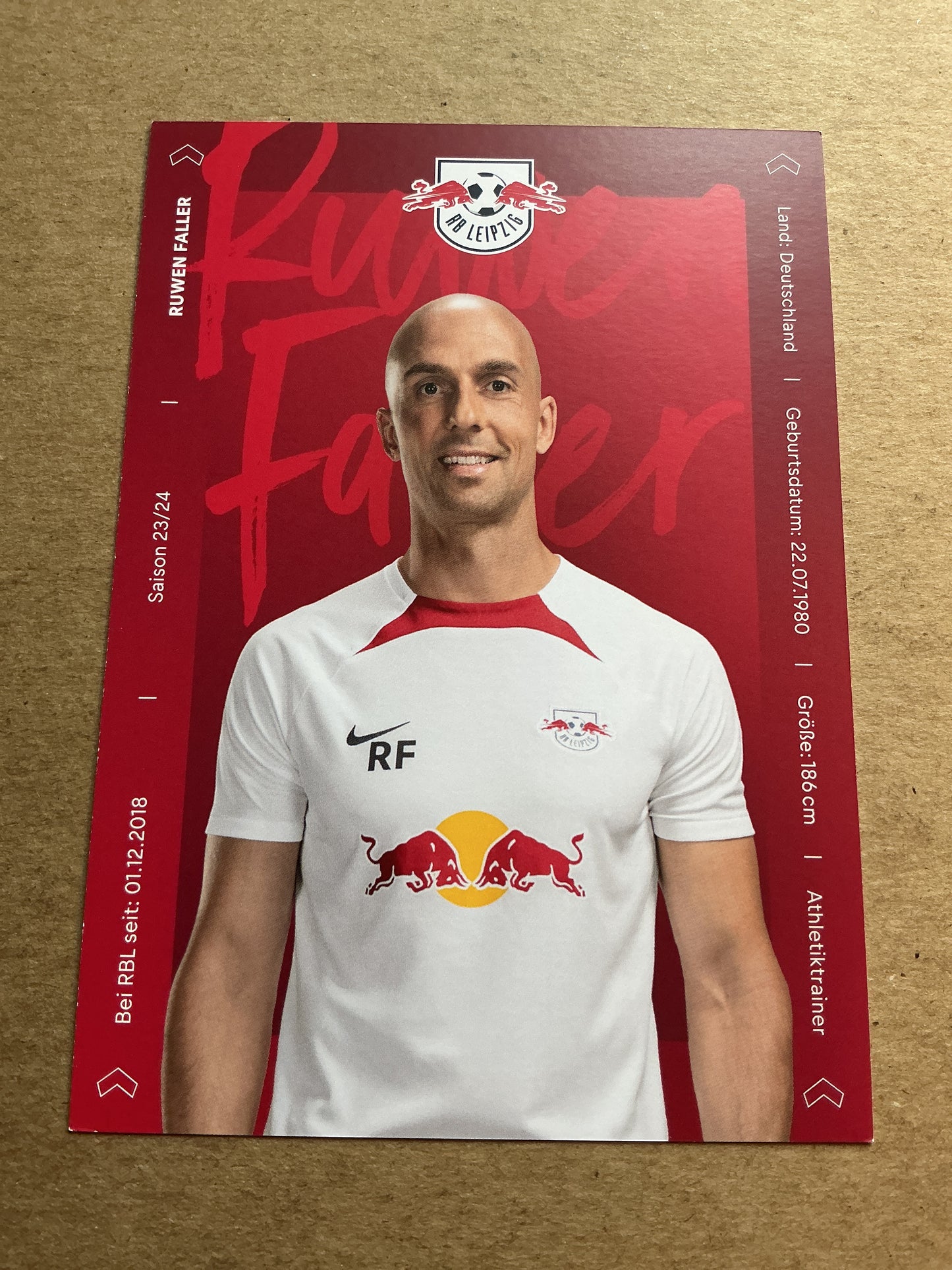 Ruwen Faller, Germany 🇩🇪 RB Leipzig 2023/24 hand signed