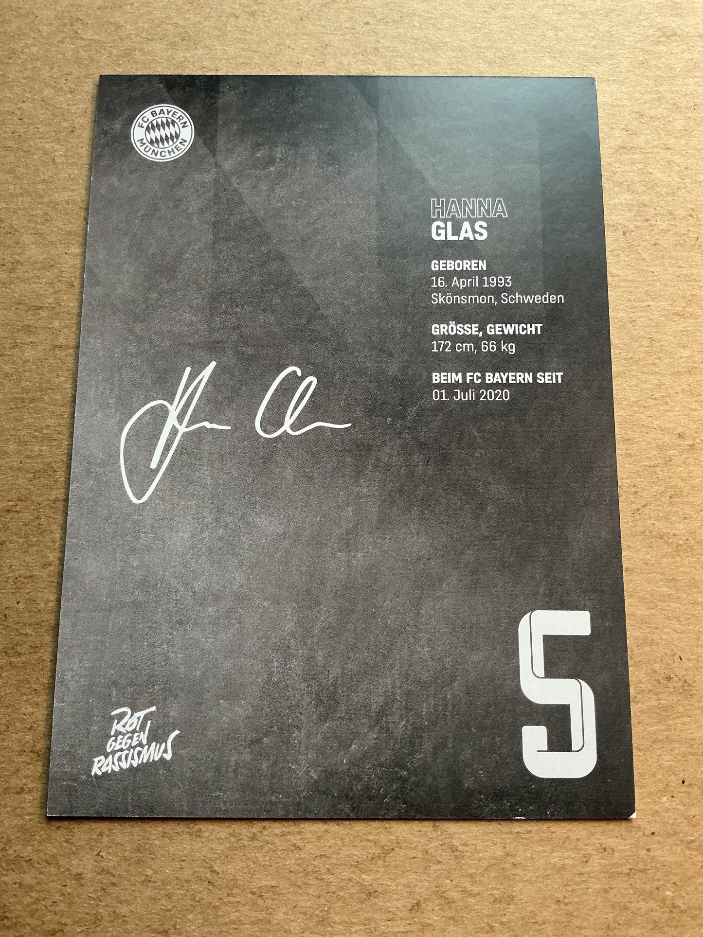 Hanna Glas, Sweden 🇸🇪 FC Bayern München 2022/23 hand signed