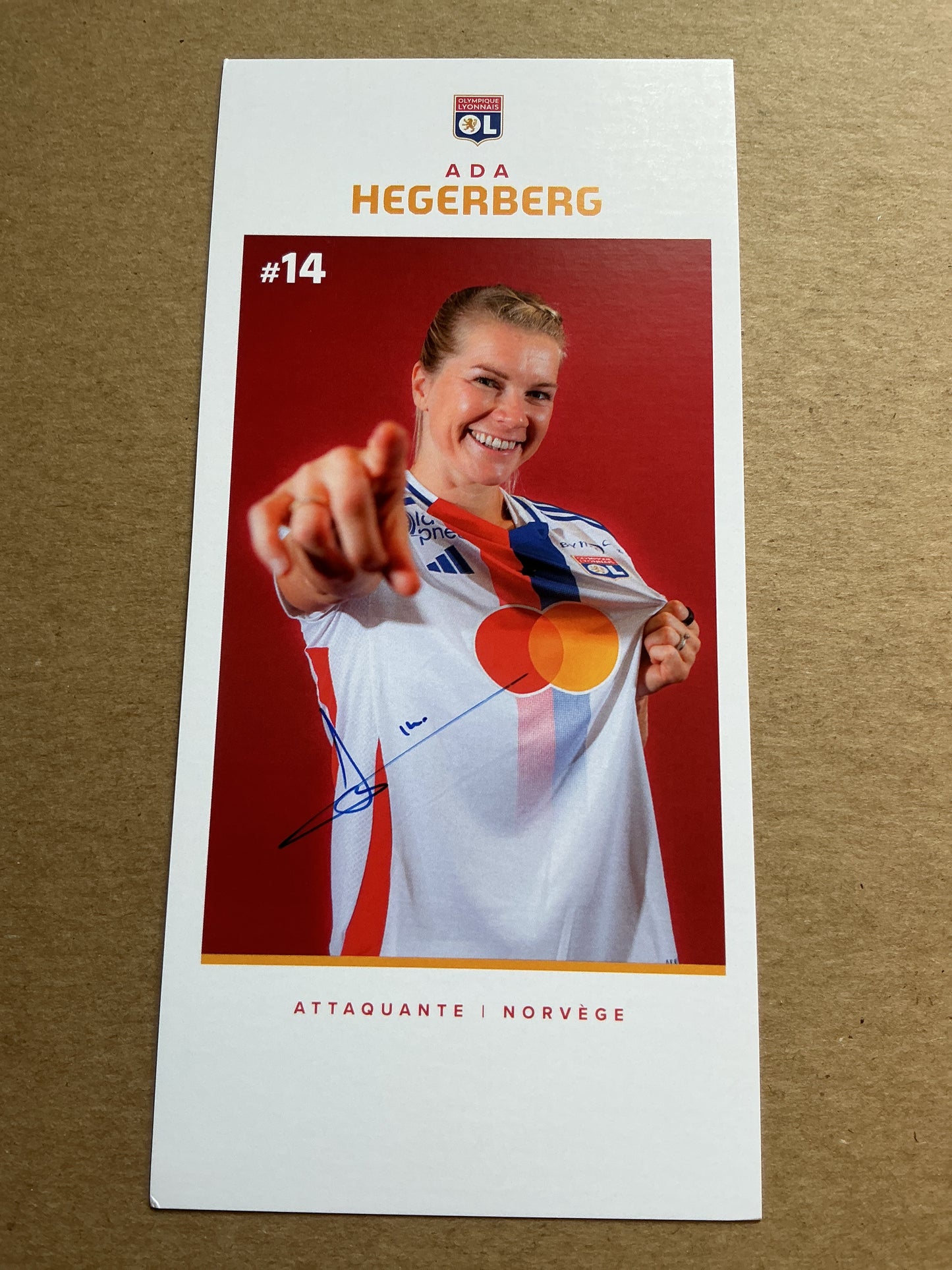 Ada Hegerberg, Norway 🇳🇴 Olympique Lyon 2024/25 hand signed