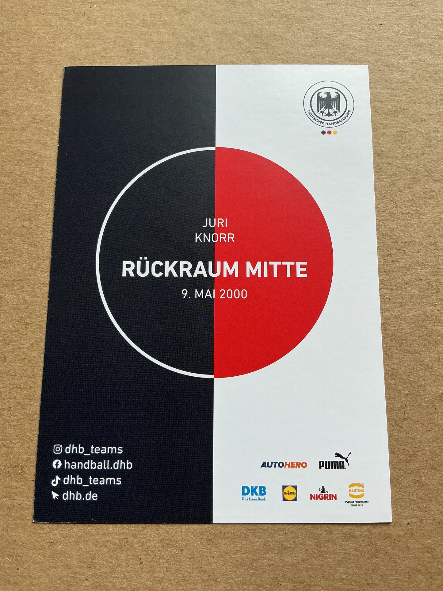 Juri Knorr, Germany 🇩🇪 Handball Summer Olympics 2024 hand signed