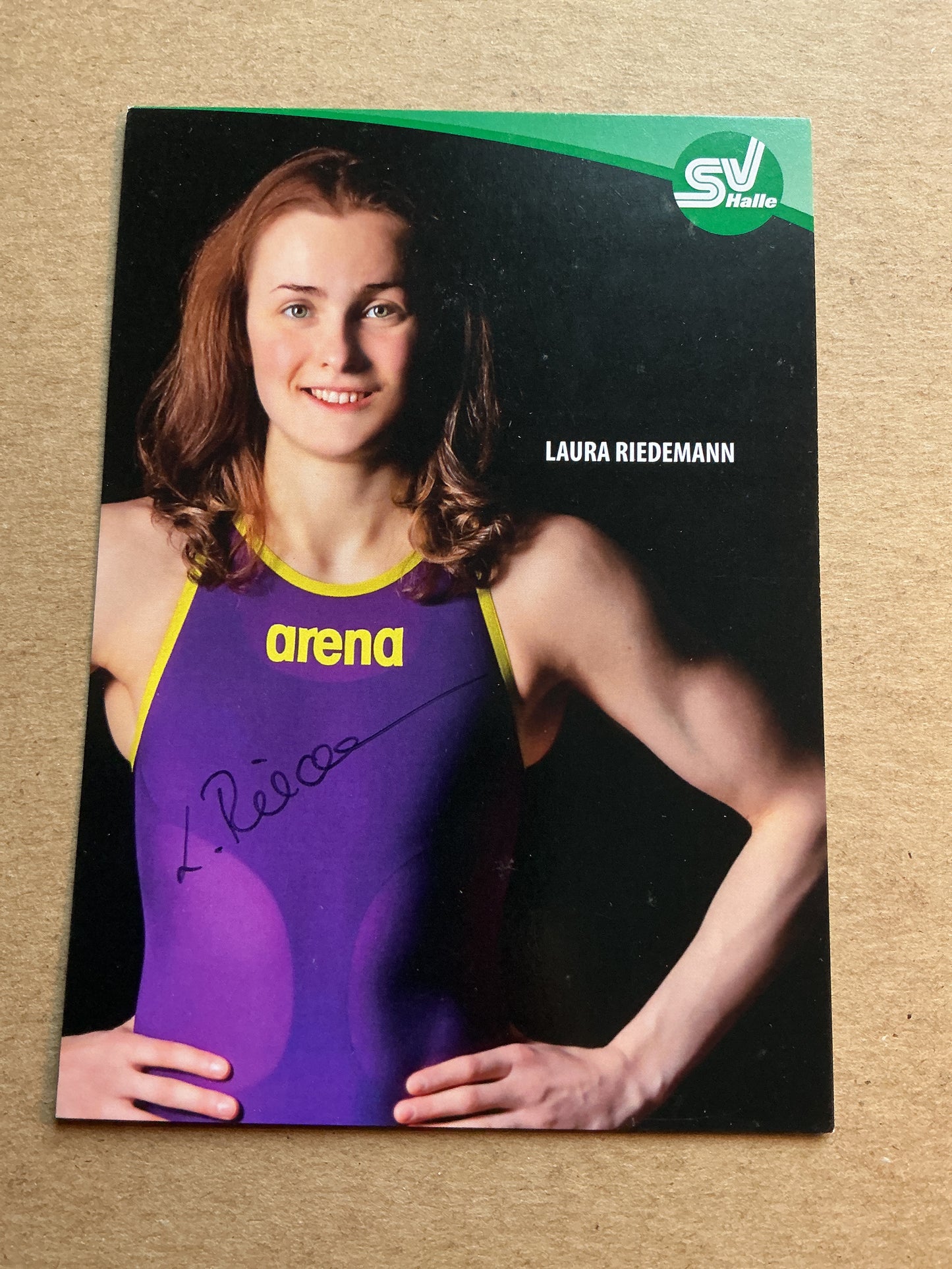 Laura Riedemann, Germany 🇩🇪 Swimming Summer Olympics 2024 hand signed