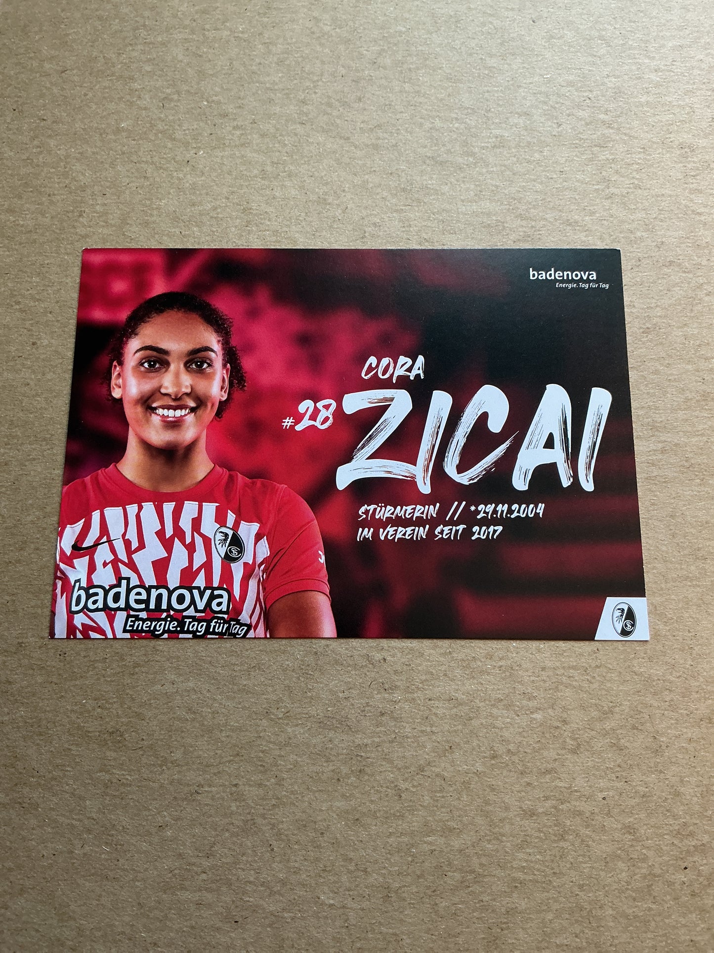 Cora Zicai, Germany 🇩🇪 SC Freiburg 2023/24 hand signed