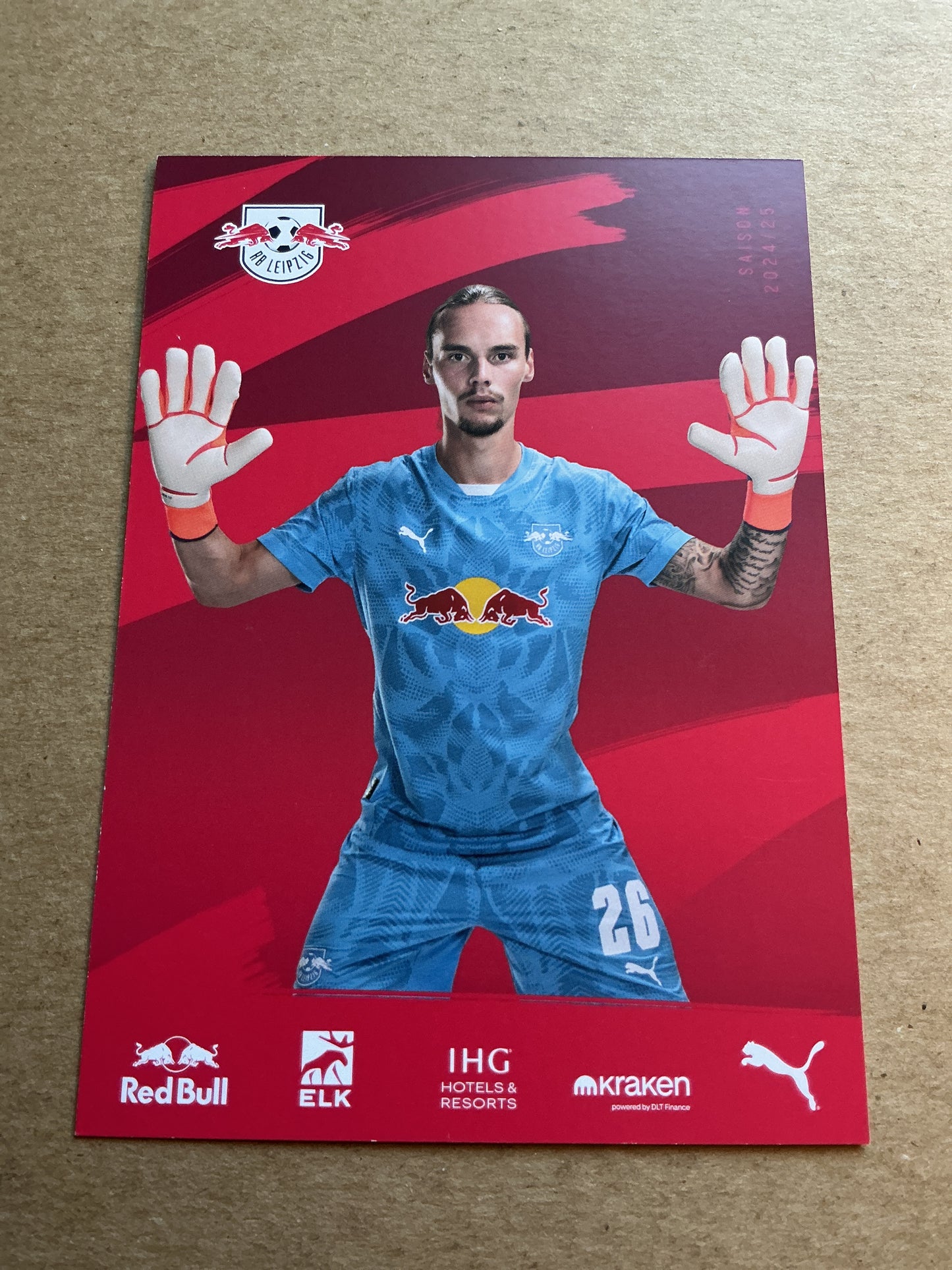 Maarten Vandevoordt, Belgium 🇧🇪 RB Leipzig 2024/25 hand signed