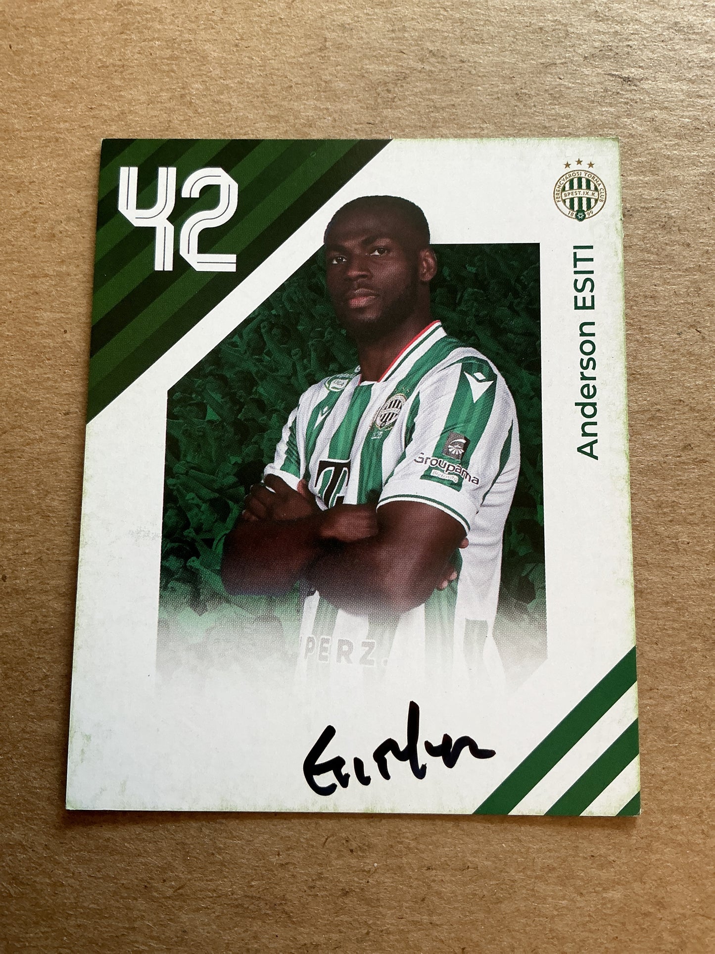 Anderson Esiti, Nigeria 🇳🇬 Ferencvaros TC 2024/25 hand signed