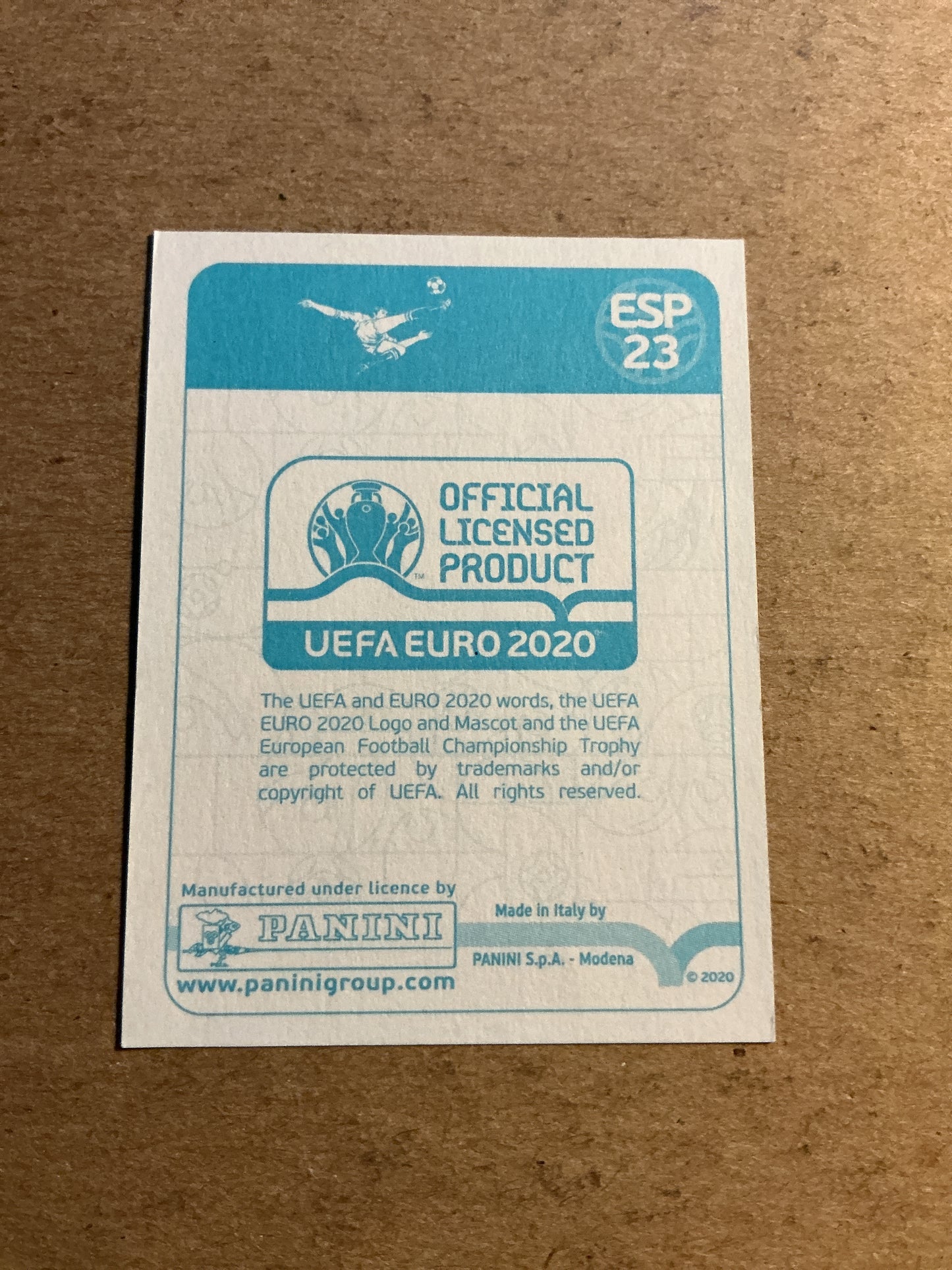 Fabian Ruiz, Spain ๐ช๐ธ UEFA Euro 2020 Panini hand signed