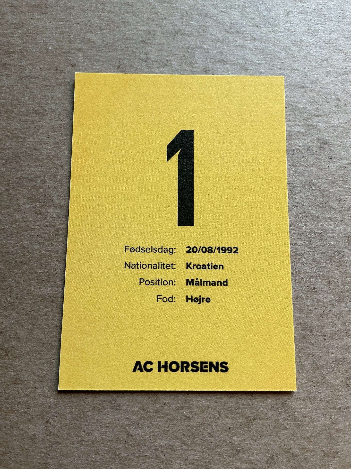 Matej Delac, Croatia 🇭🇷 AC Horsens 2022/23 hand signed