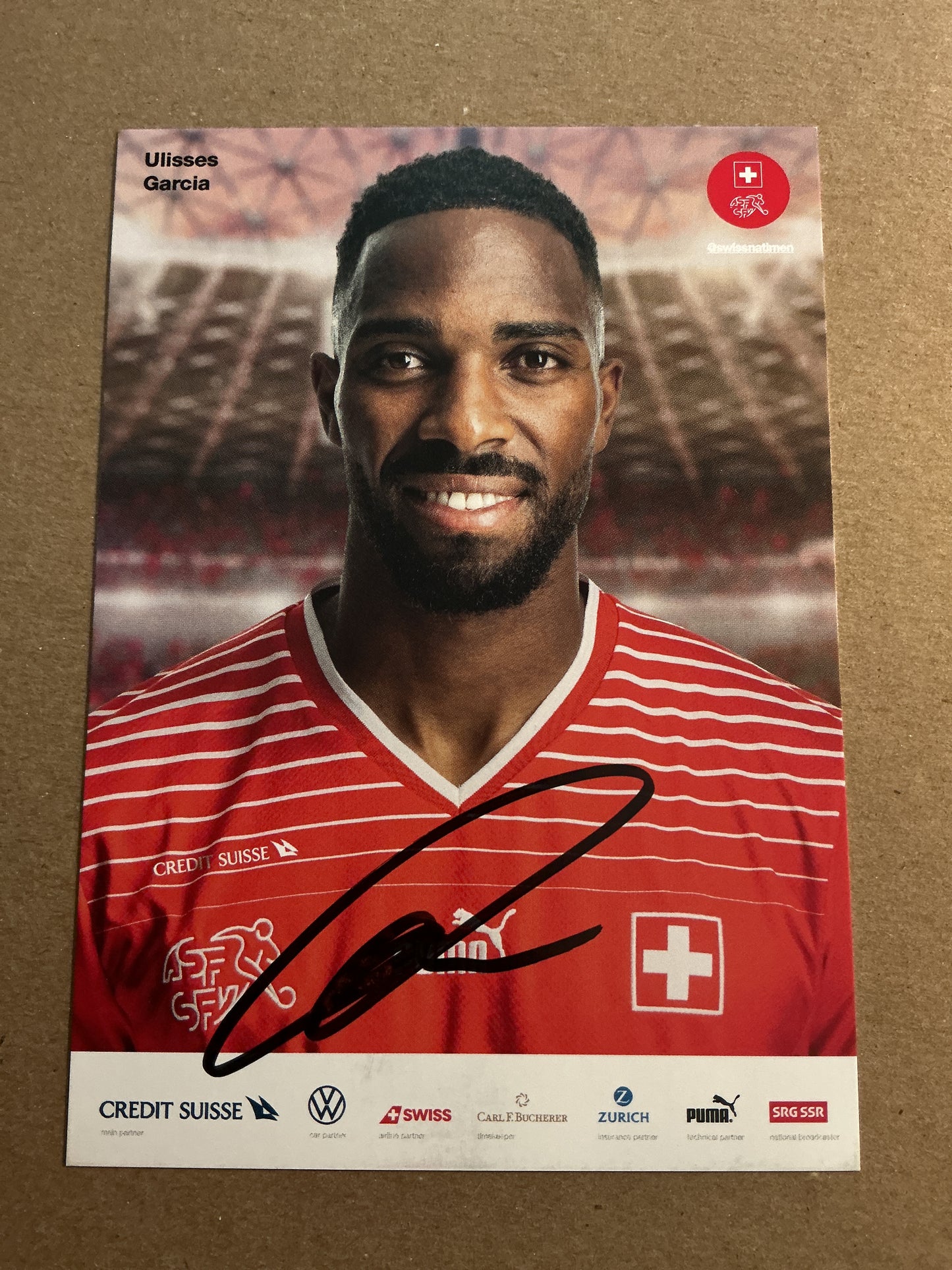 Ulisses Garcia , Switzerland 🇨🇭FIFA World Cup 2022 hand signed