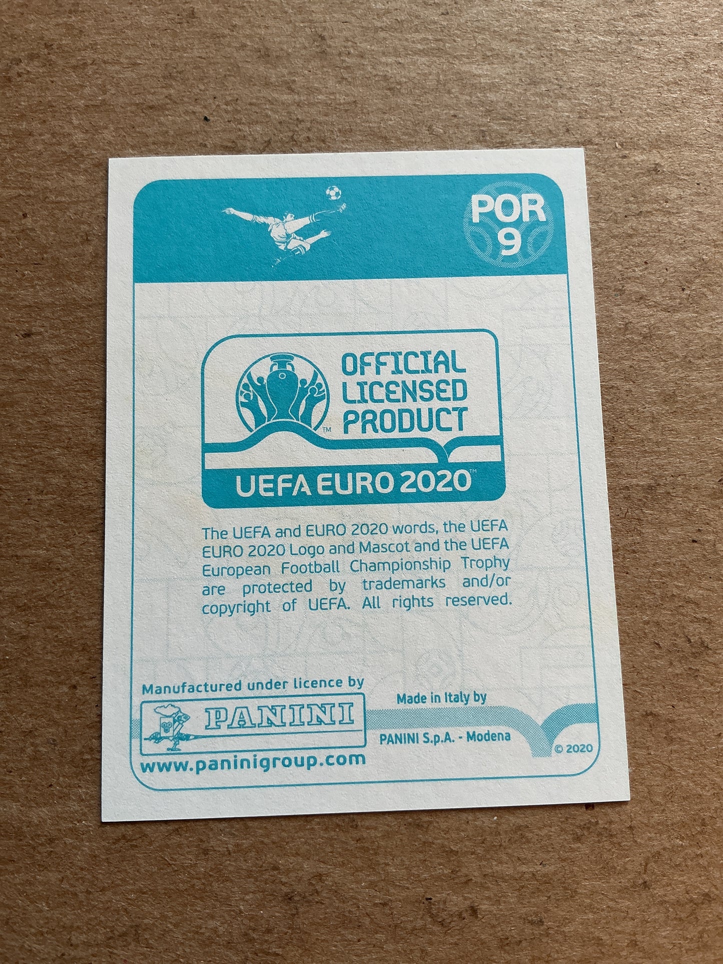 Beto, Portugal ๐ต๐น UEFA Euro 2020 Panini hand signed