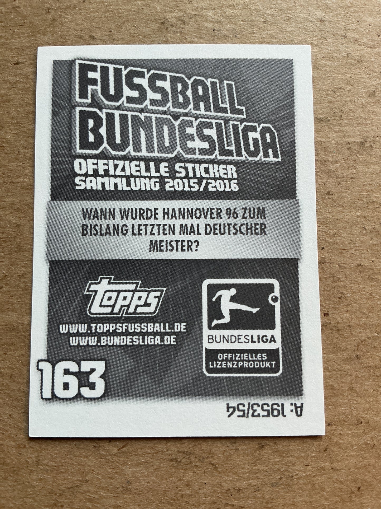 Oliver Sorg, Germany π©πͺ Hannover 96 2015/16 Topps hand signed