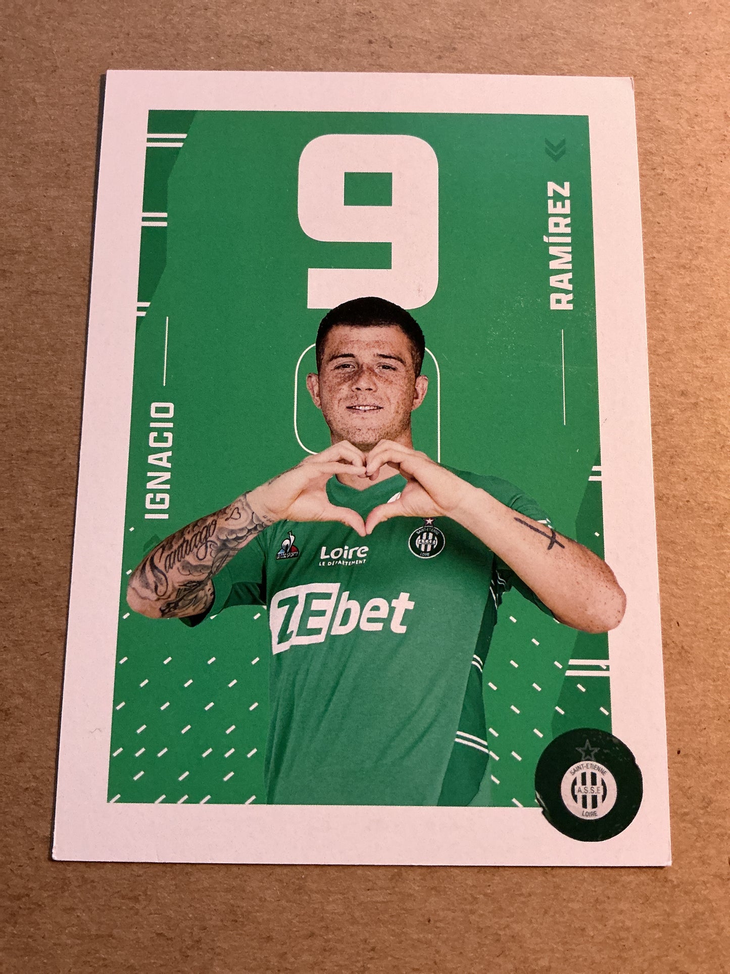 Ignacio Ramírez, Uruguay 🇺🇾 AS Saint-Étienne 2021/22 hand signed