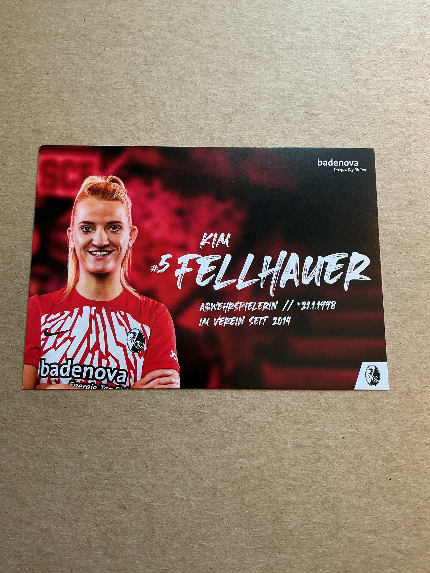 Kim Fellhauer, Germany 🇩🇪 SC Freiburg 2023/24 hand signed