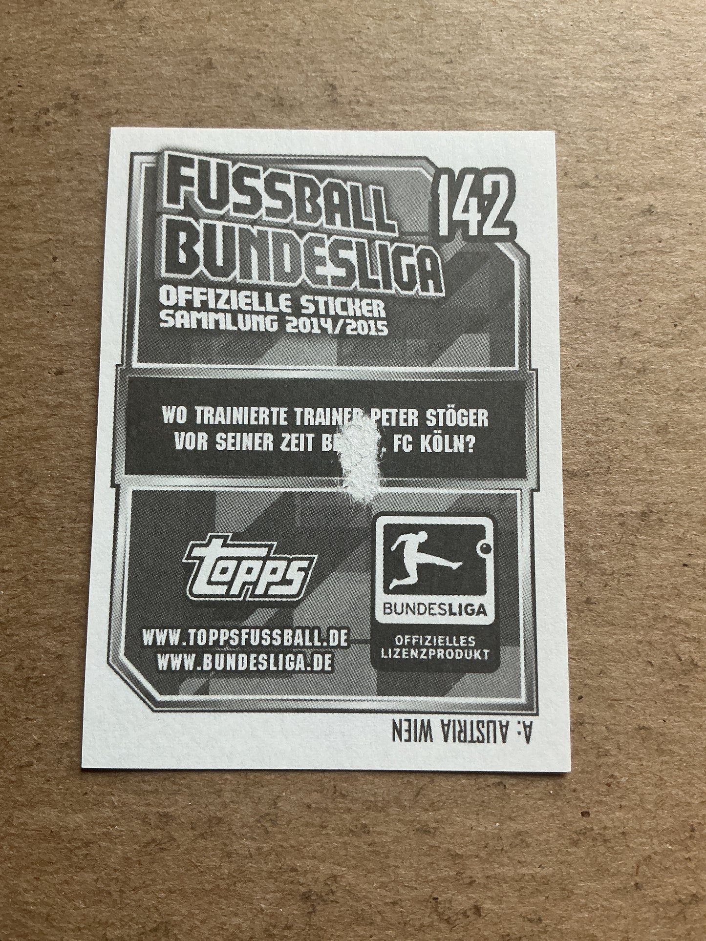 Timo Horn, Germany 🇩🇪 1.FC Köln 2014/15 Topps hand signed