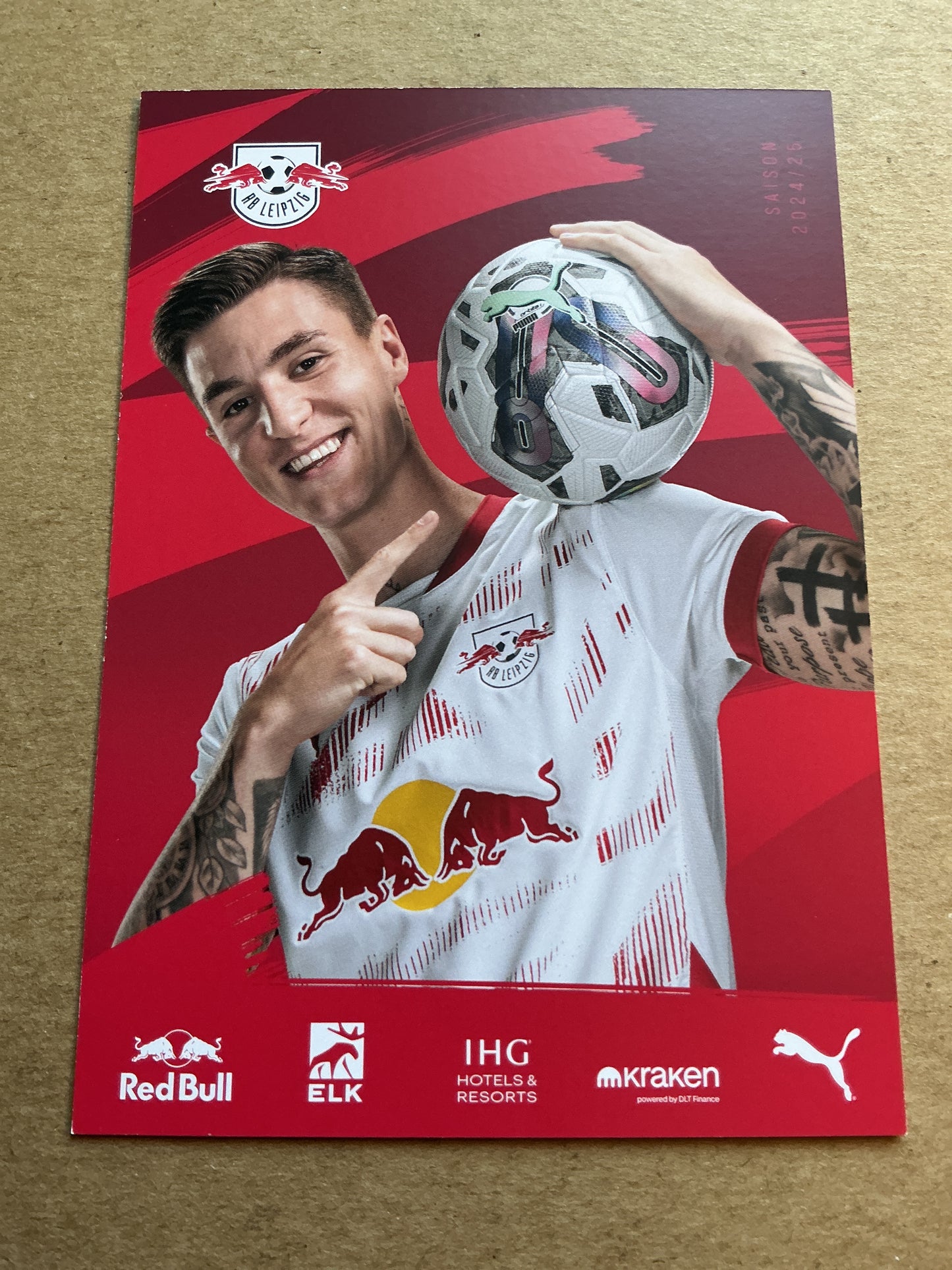 Benjamin Sesko, Slovenia 🇸🇮 RB Leipzig 2024/25 hand signed