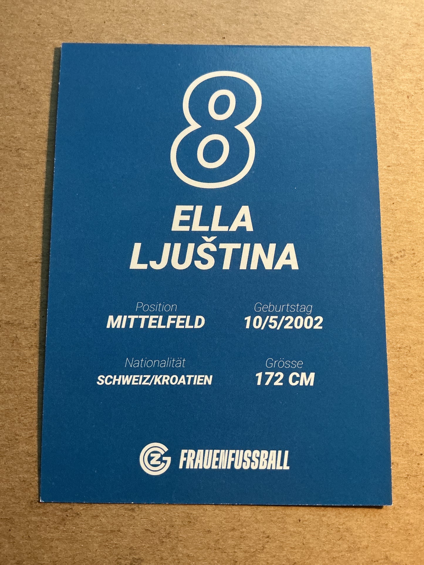 Ella Ljuština, Croatia 🇭🇷 Grasshopper Club Zürich 2025/26 hand signed