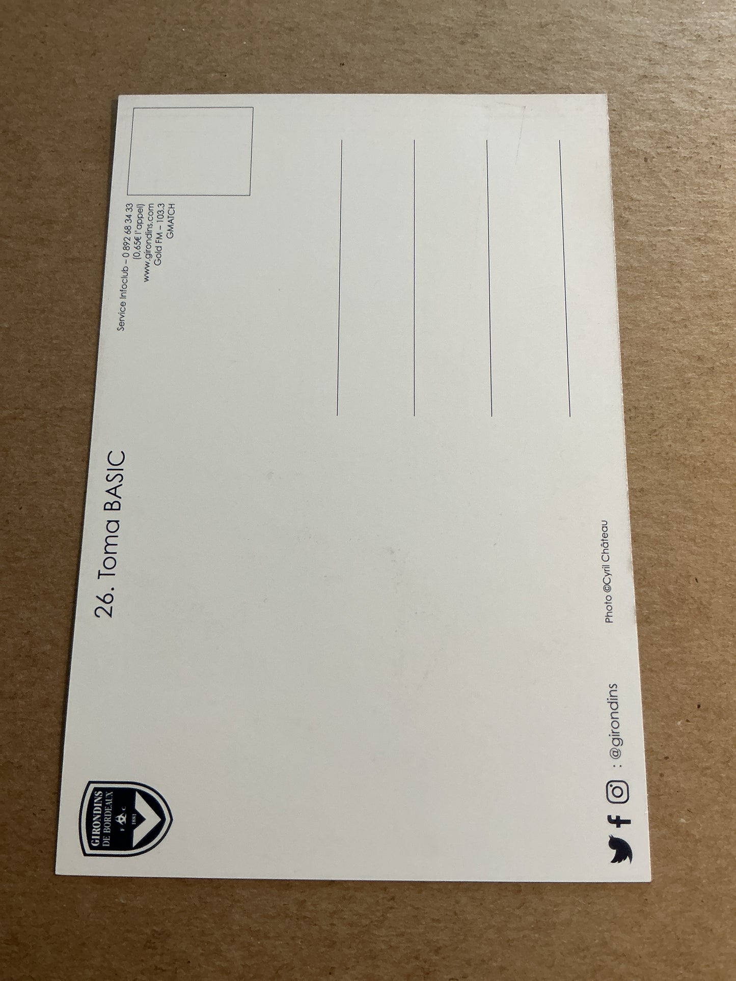 Toma Basic, Croatia 🇭🇷 Girondins Bordeaux 2018/19 hand signed