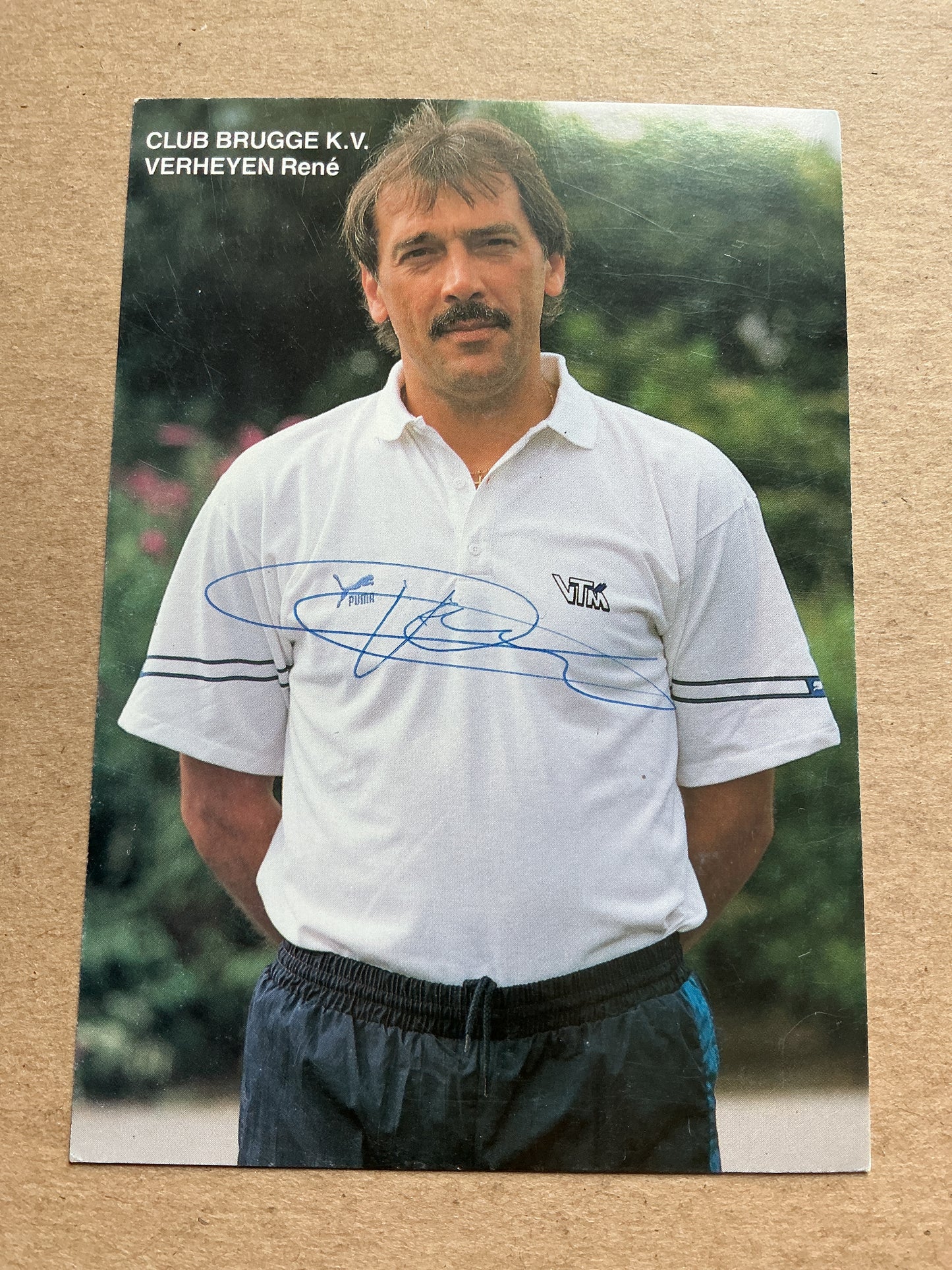 Rene Verheyen, Belgium 🇧🇪 Club Brugge 1992/93 hand signed