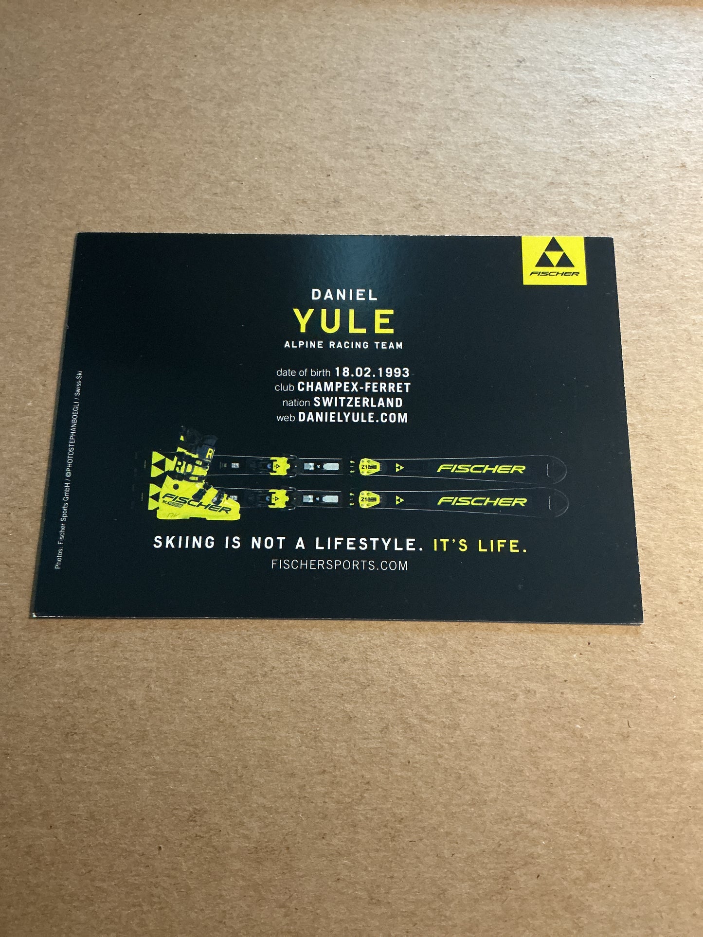 Daniel Yule, Switzerland 🇨🇭 Alpine Winter Sports 2024/25 hand signed