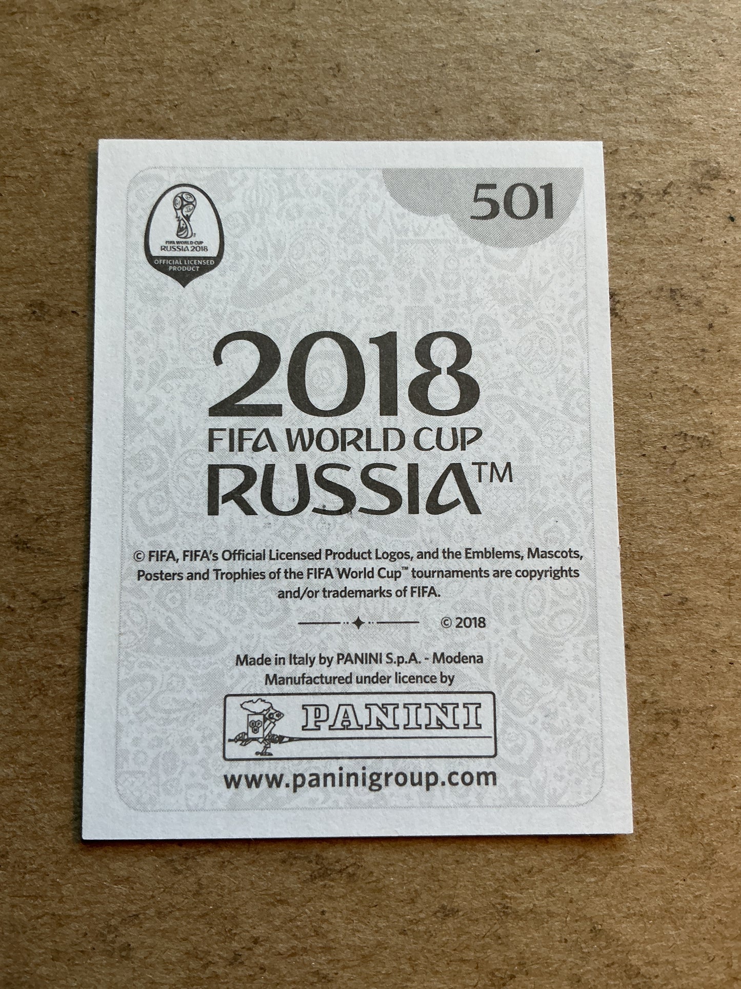 Kwon Changhoon, South Korea π°π· FIFA World Cup 2018 Panini hand signed
