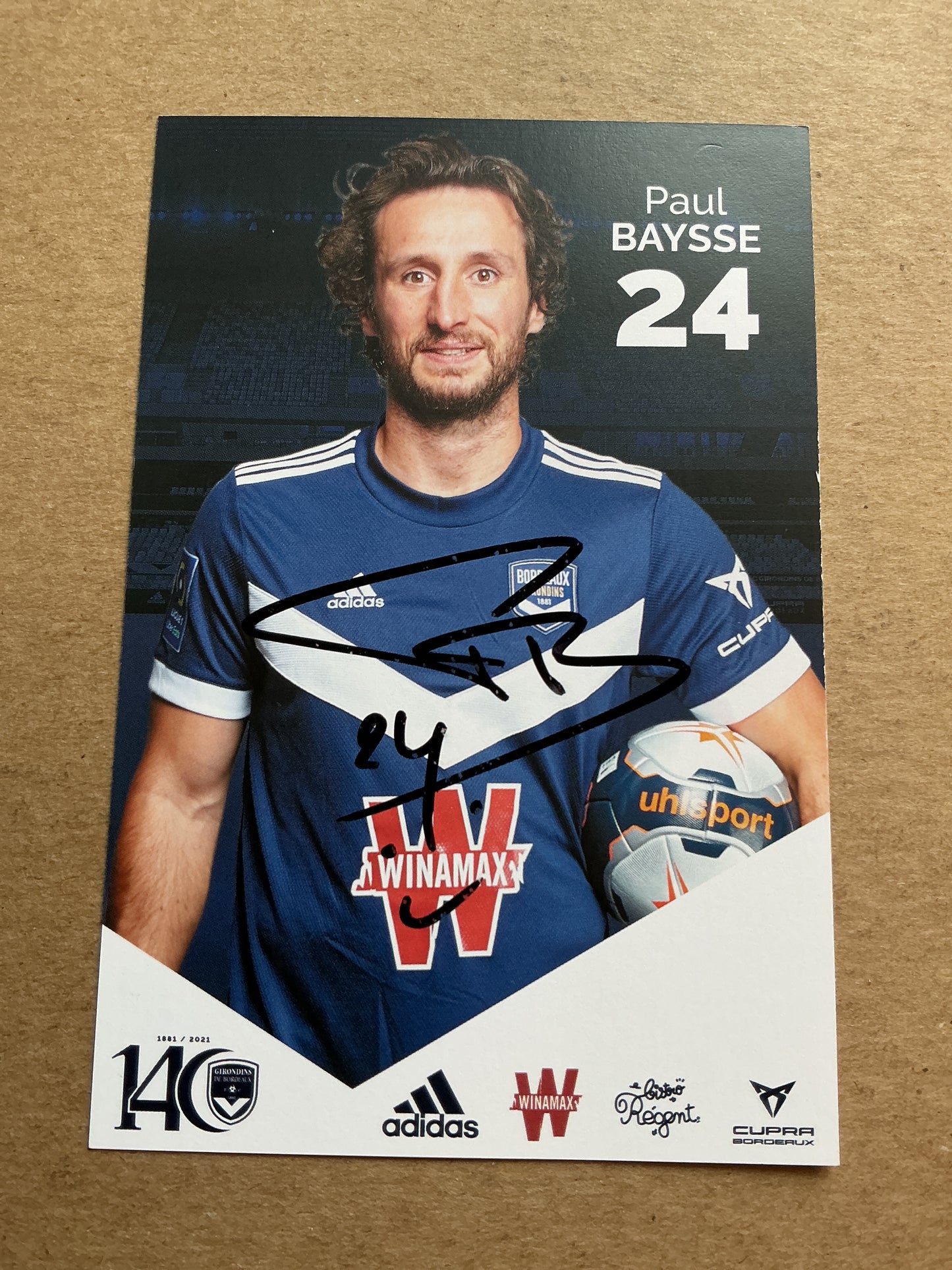 Paul Baysse, France 🇫🇷 Girondins Bordeaux 2021/22 hand signed