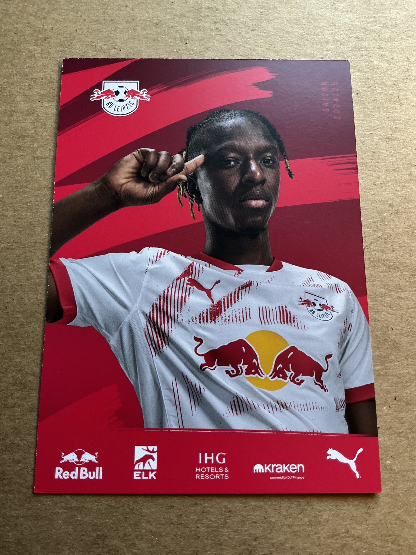Amadou Haidara, Mali 🇲🇱 RB Leipzig 2024/25 hand signed