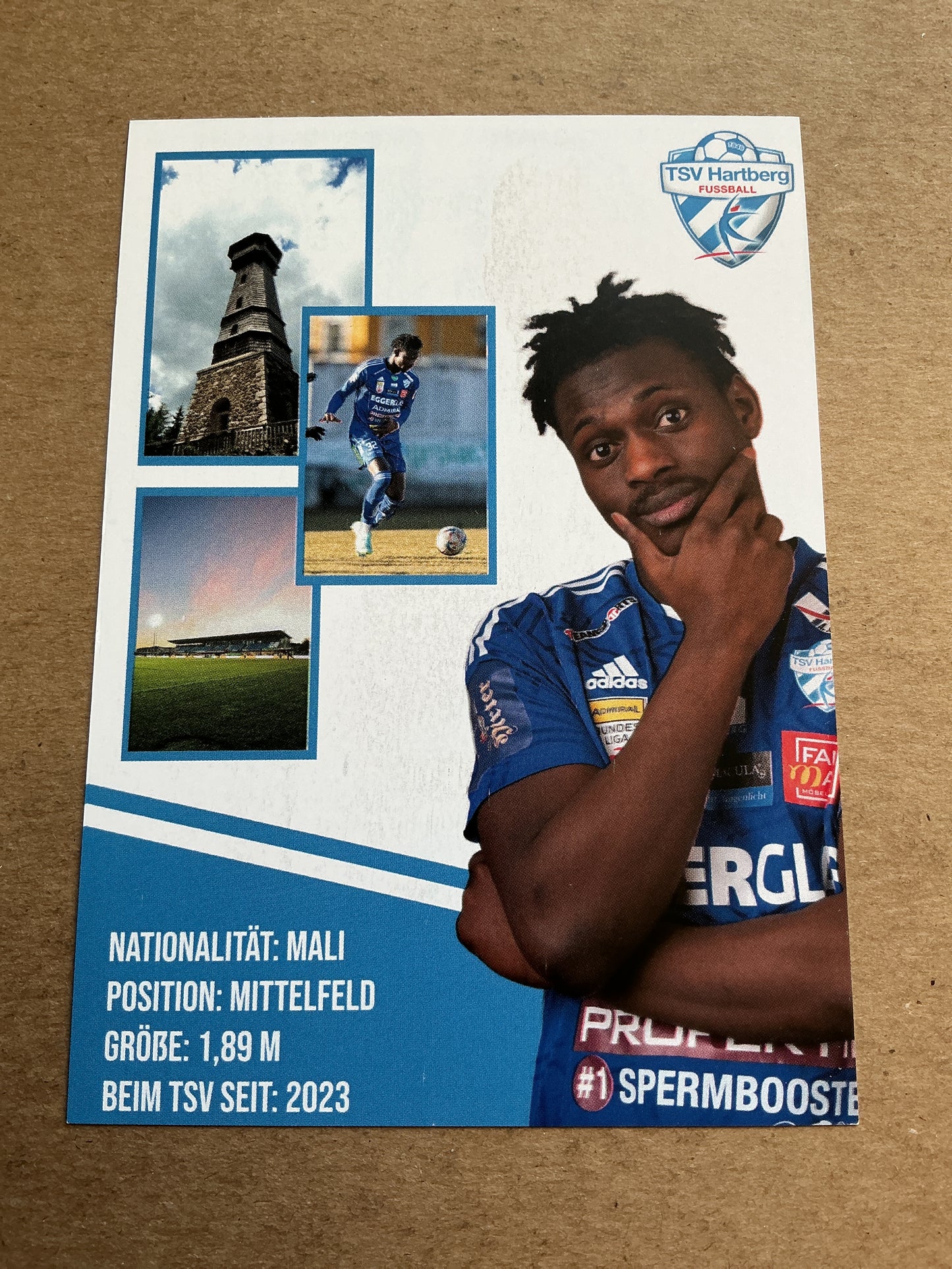 Ousmane Diakite, Mali 🇲🇱 TSV Hartberg 2022/23 hand signed
