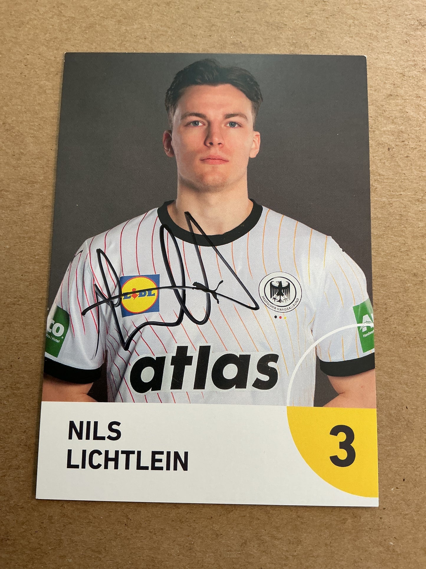 Nils Leichtlein, Germany 🇩🇪 Handball Sports 2025 hand signed
