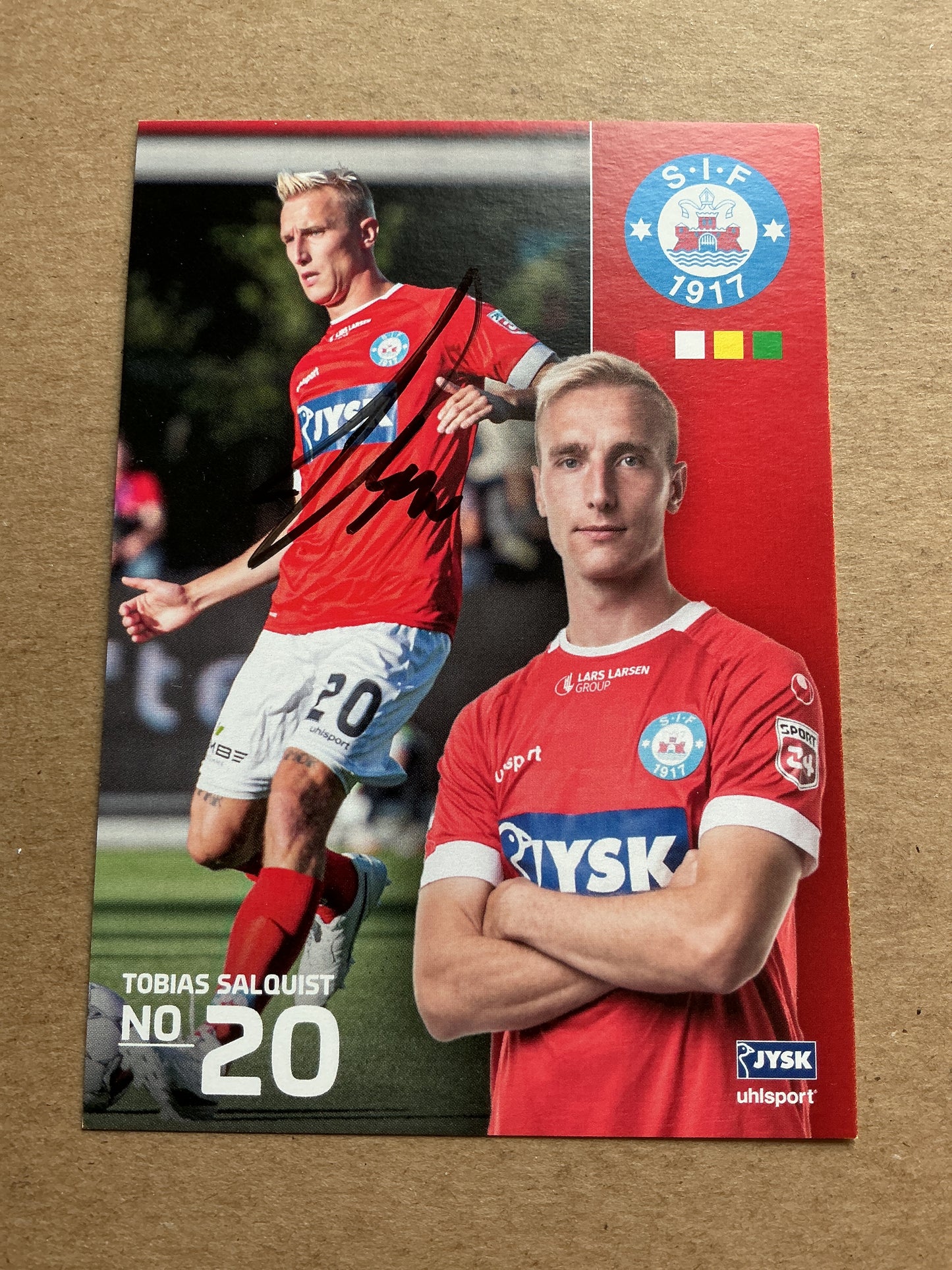 Tobias Salquist, Denmark 🇩🇰 Silkeborg IF 2022/23 hand signed